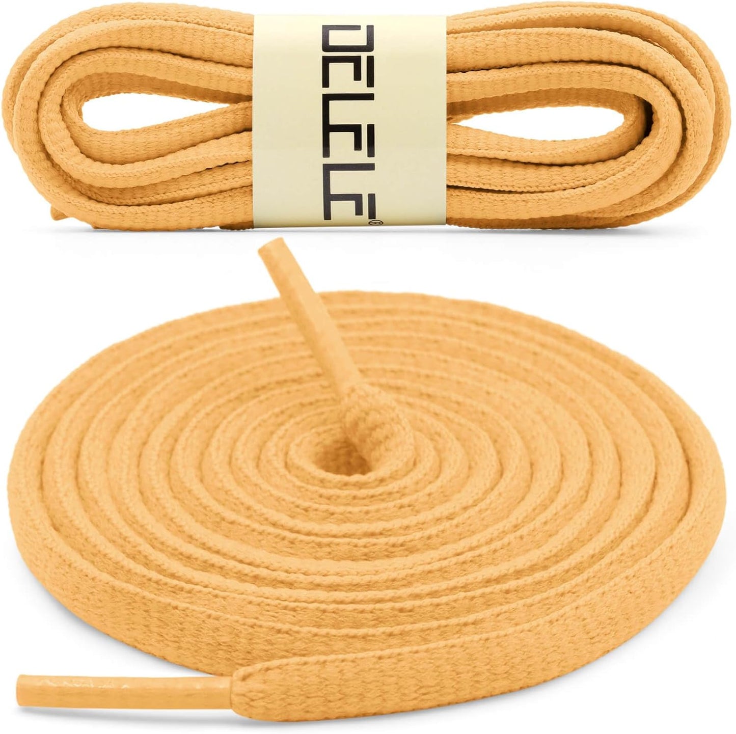 DELELE 2Pair Oval Shoes laces 42 Colors Half Round 1/4" Athletic ShoeLaces for Sport/Running Shoes Shoe Strings