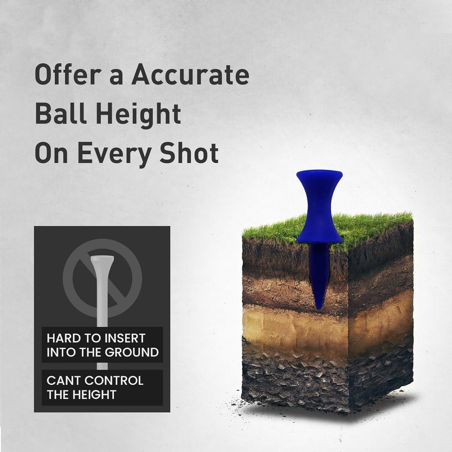 Plastic Golf Castle Tees Step Down Value 200 Count, Unbreakable Mixed or Same Height 1, 1 1/4, 2 3/4, 2 1/4, 2, 1 3/4, 1 1/2 Inch Length Colorful Pack for Practice