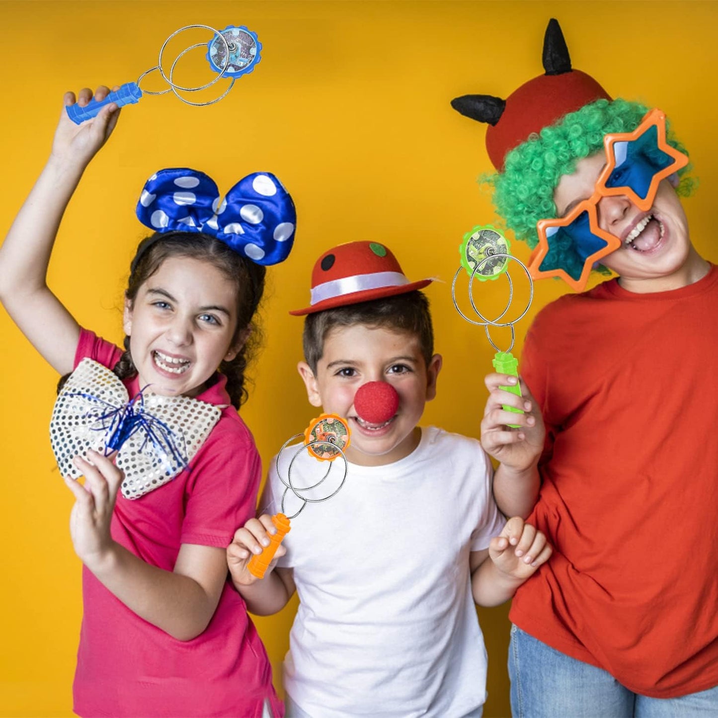 Jishi Light Up Gyro Wheel 3pk Magic Rail Twirler Toy Gifts for Kids Stocking Stuffers for Boys 8-12, Magnetic Yoyo Spinner Sensory Fidget Toys for Kids Ages 3-5 4-8-12 Year Old Boys Girls Teens Adults