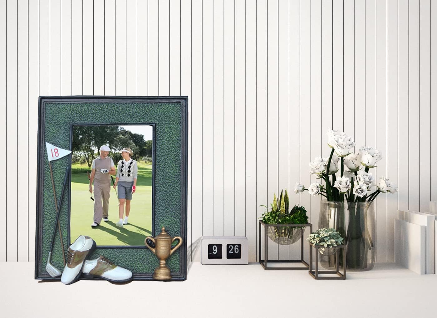 3D Golf Photo Frame - Unique Handmade Golf Gifts for Father/Men/Women/Dad/Mom (Black-2)