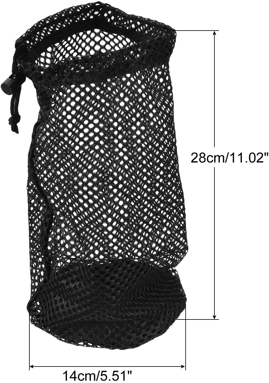 PATIKIL Golf Ball Bag, Nylon Drawstring Mesh Bag Storage Balls with Cord Lock Closure for Golf Tennis Sports