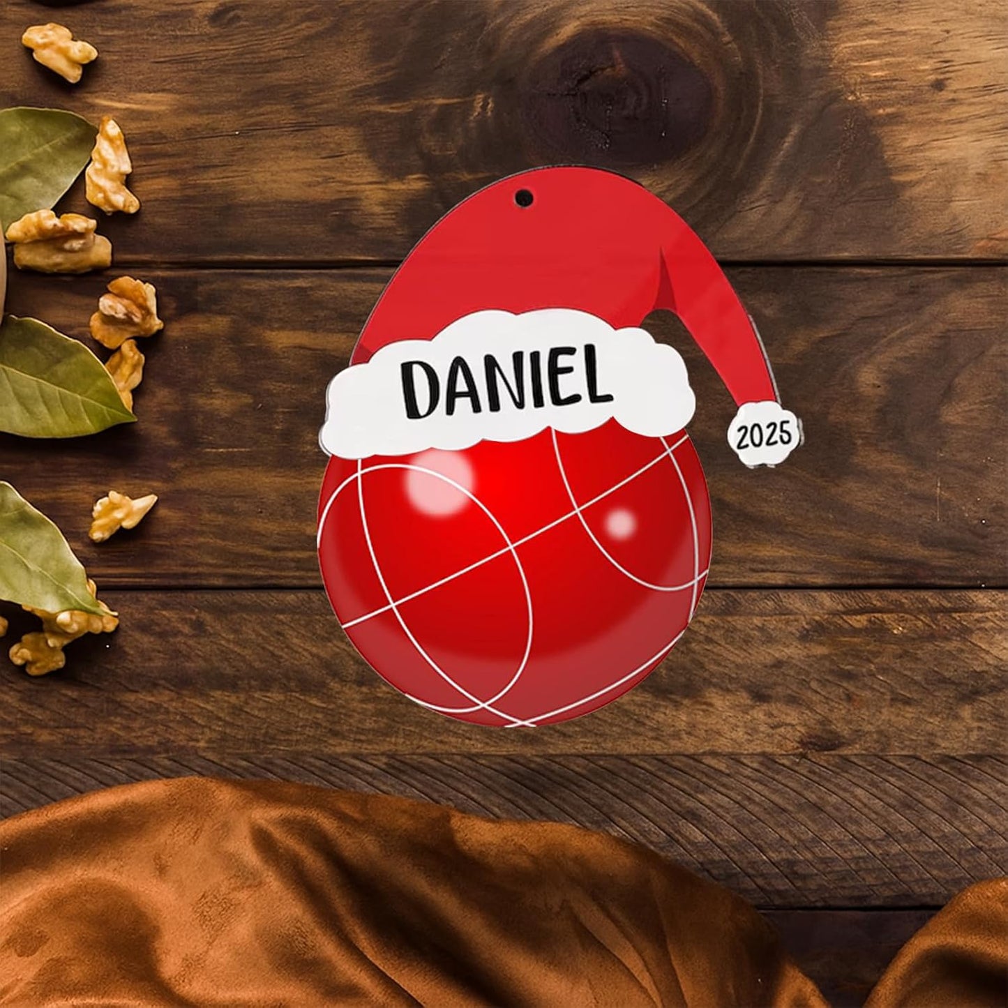 Personalized Bocce Ball Christmas Ornament 2025, Custom Bocce Ball Ornaments with Name, Team Ornament, Custom Coach Gifts, Christmas Tree Decorations, Gifts for Sports Lovers Boys, Xmas Gift 2025