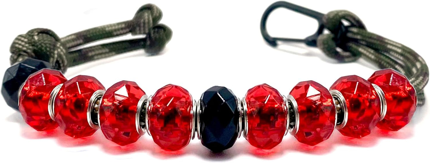 LAMIBEE Golf Beads Count Stroke Score Counter, Durable 550 lbs Paracord String with 10 Beads, Easy Scorekeeping, Hand-Braided with Clip