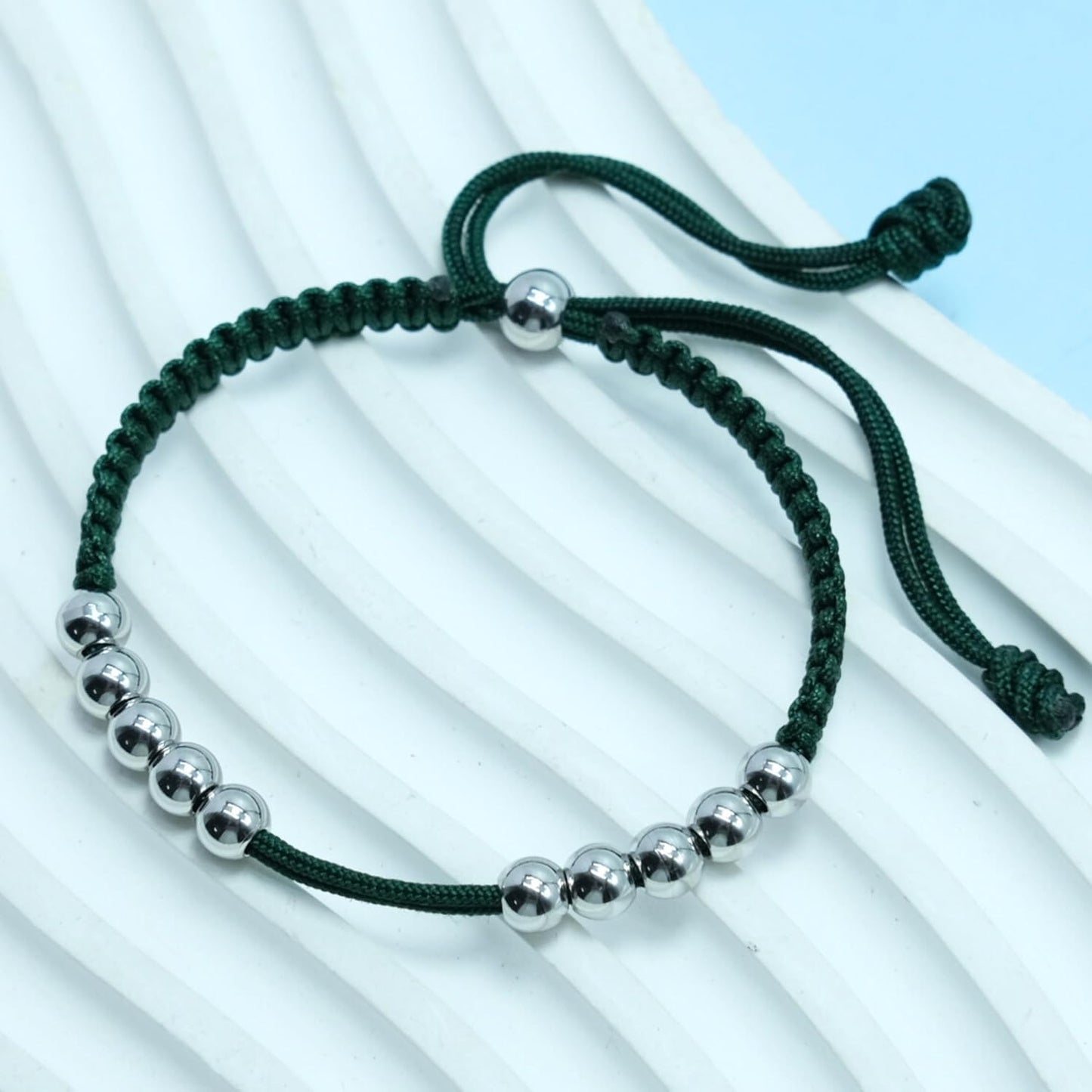 LAMIBEE Golf Stainless Steel 10 Beads Score Counter Bracelet, Golf Stroke Count Bracelet, Resizable and Easy to Adjust Golf Round Scoring Tracker, Durable and Stylish Golf Accessory