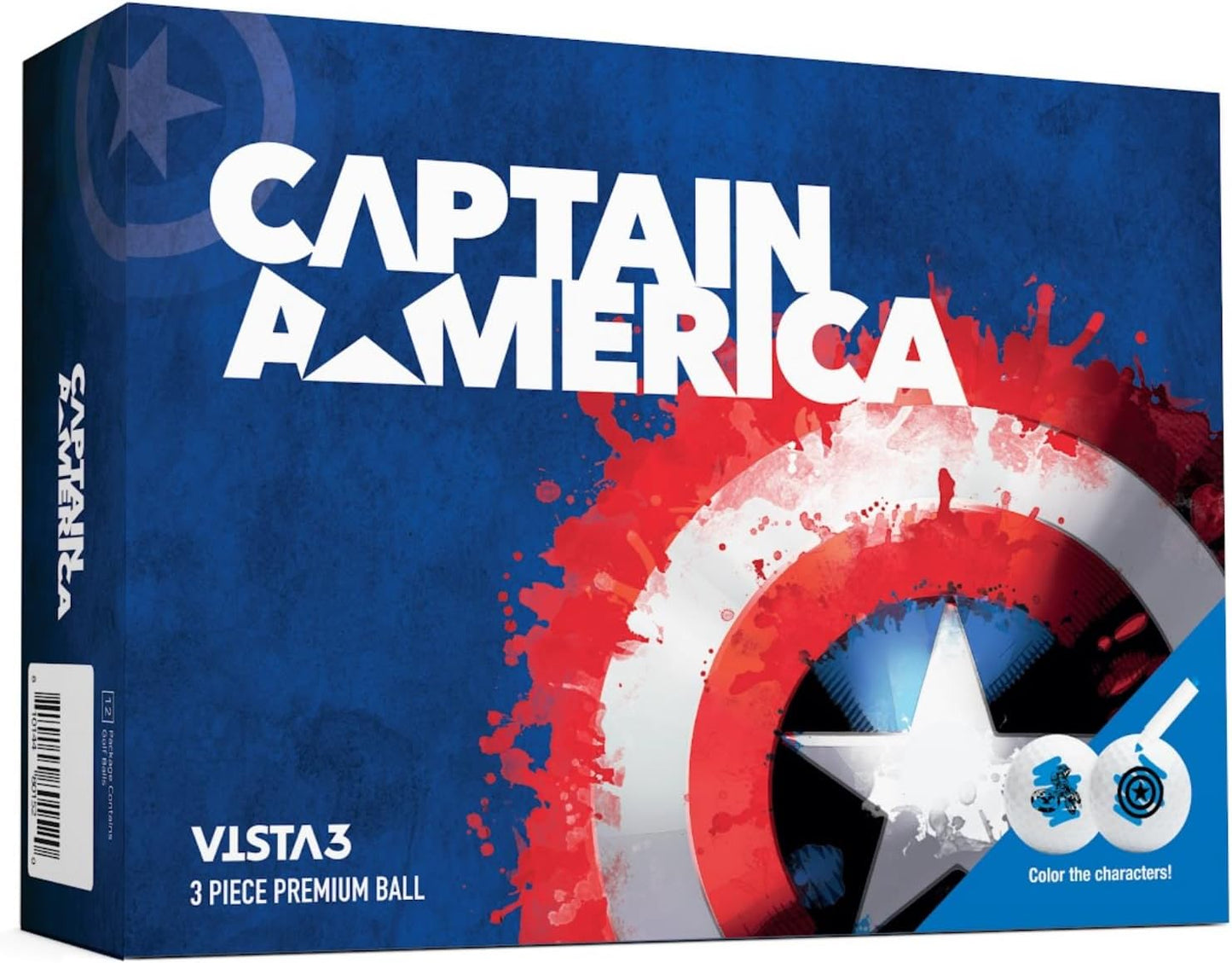 Volvik Vista3 Colored Marker Marvel Golf Balls (One Dozen)