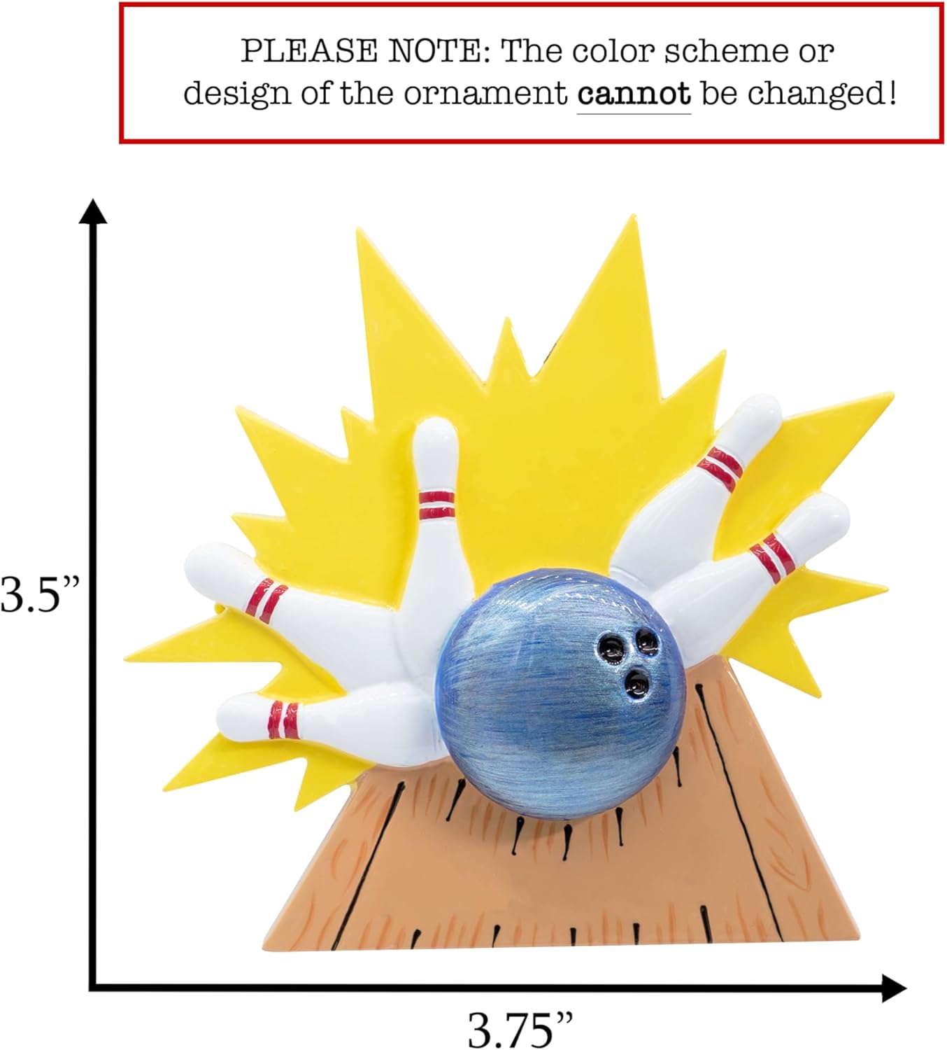 Personalized Bowling Christmas Ornament 2025 for Bowlers - Free Customization | Strike Knock Down Pins, Bowling Ball and Pins for Xmas Tree | Unique Keepsake - Custom Name & Year