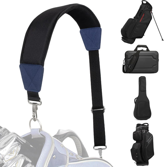 Golf Bag Shoulder Strap, Single Padded Adjustable Straps Universal Replacement
