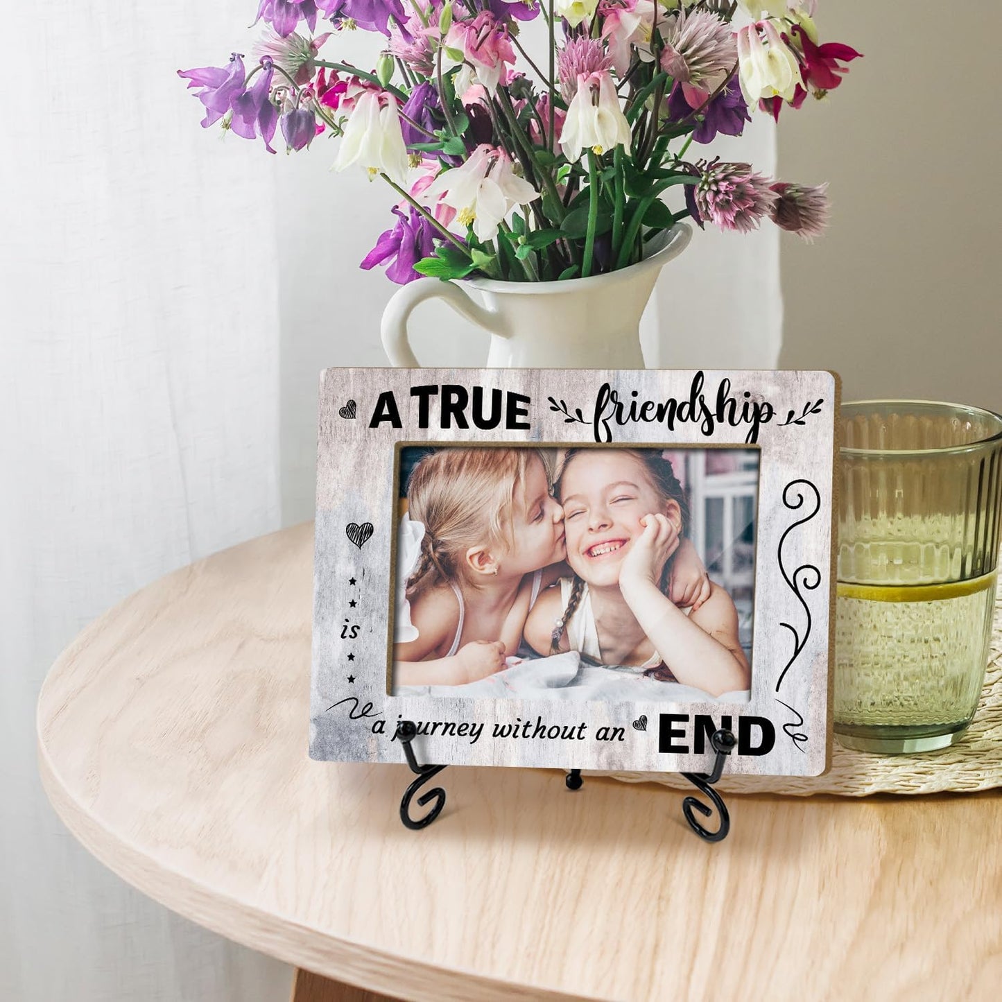 Frienship Picture Frame, Best Friends Picture Frame, Friendship Gifts for Friends Sister Bestie, Photo Frame 4 x 6 Photo/09