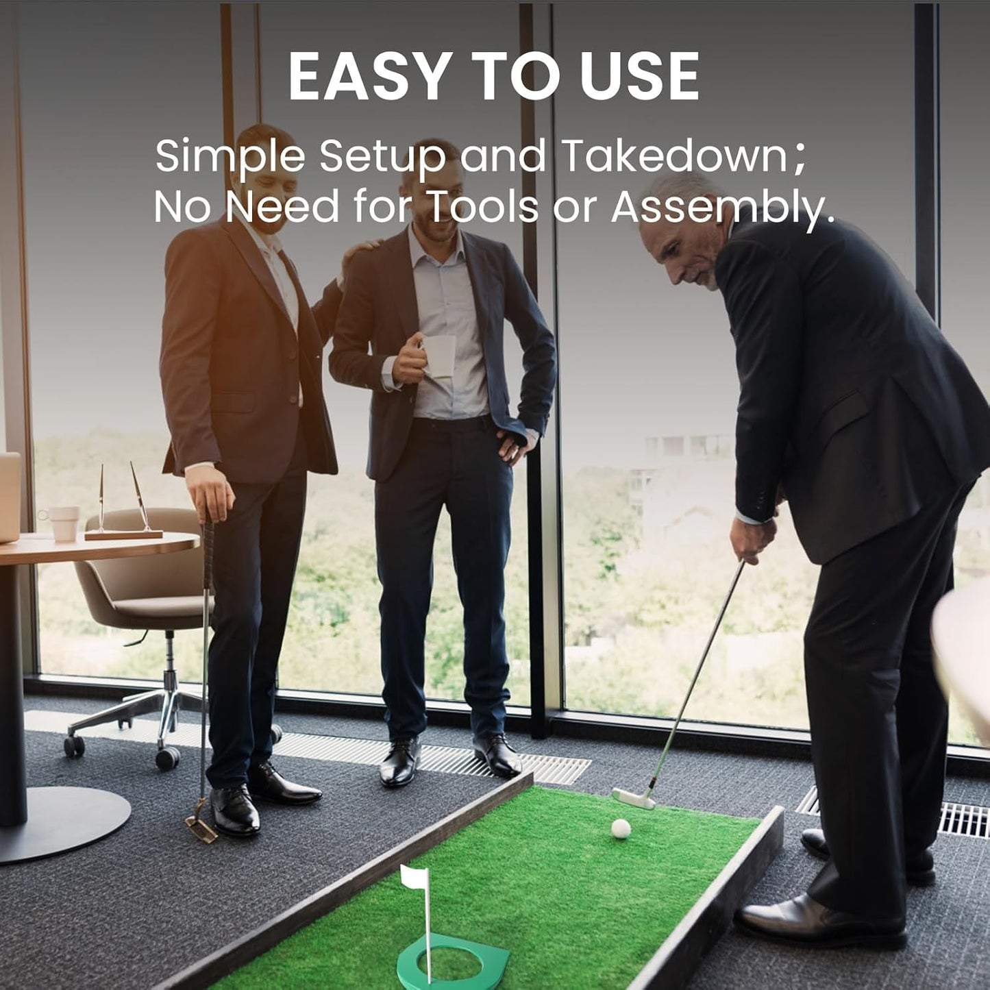 Golf Putting Cup and Flag Putt Training Hole All-Direction Surface Regulation Practice Cups for Men Women Kids Indoor Outdoor Home Office Backyard Golfing