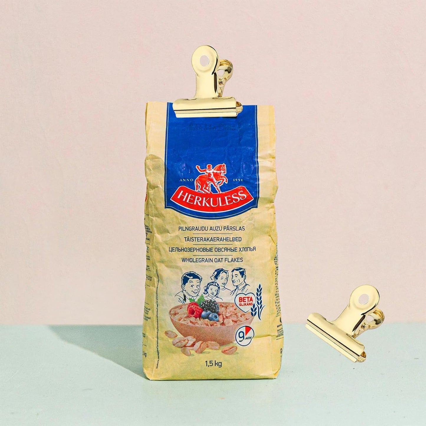 12 Pack Bulldog Clips with Push-pins for Corkboard,Metal Clips for Crafts, Metal Binder Clips for Pictures, Spring Paper Clamps for Office Documents (Gold,1.5inch)