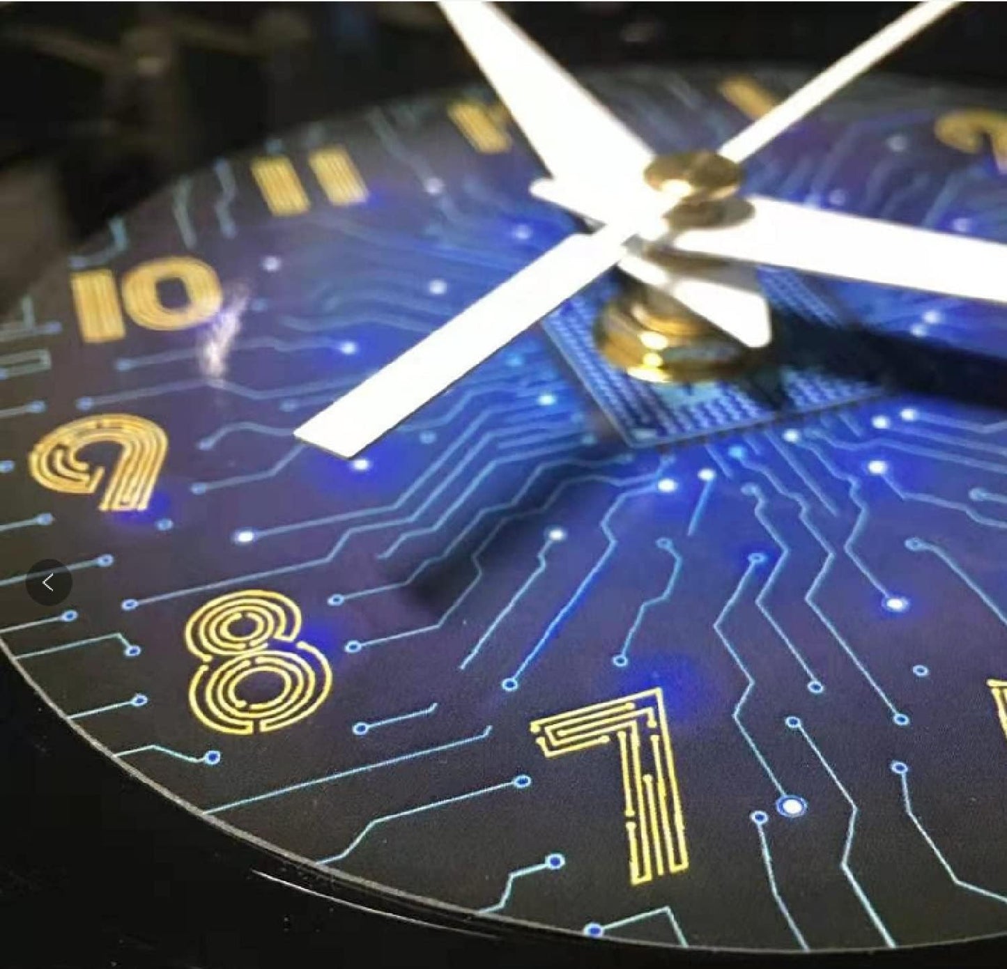 Golf Game Decoration Large Vinyl Wall Clock for Holiday,12 Inches Morden Art Wall Decor for Living Room.Best Gifts for Men/Women/Children(B-with L)