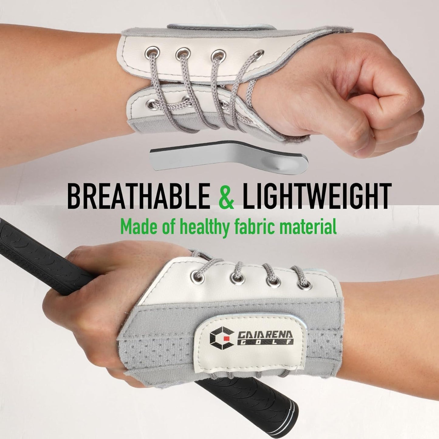 GAIARENA Golf Wrist Brace Wrist Hinge Swing Aid, Efficient Golf Swing Training Equipment to Correct Wrist’s Angle & Develop Muscle Memory for Beginner Golfers