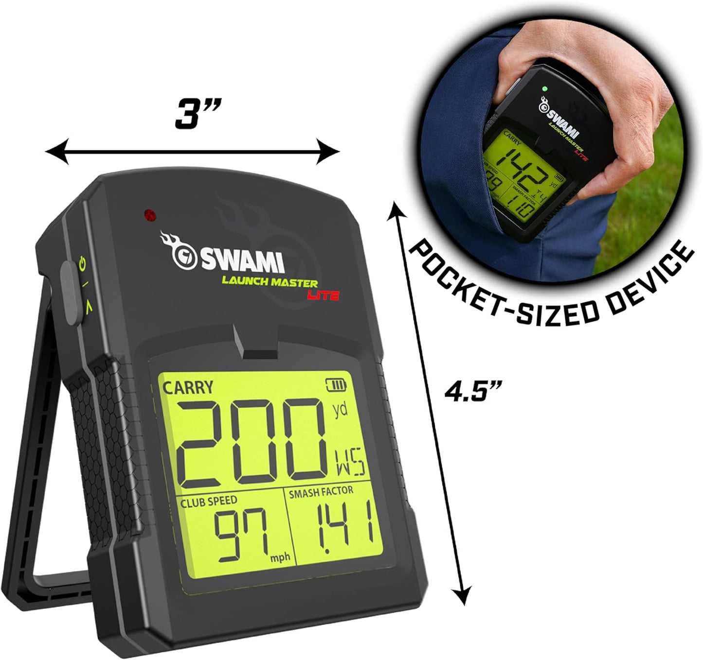 IZZO Golf Swami Launch Master Golf Launch Simulator - Golf Training Aid