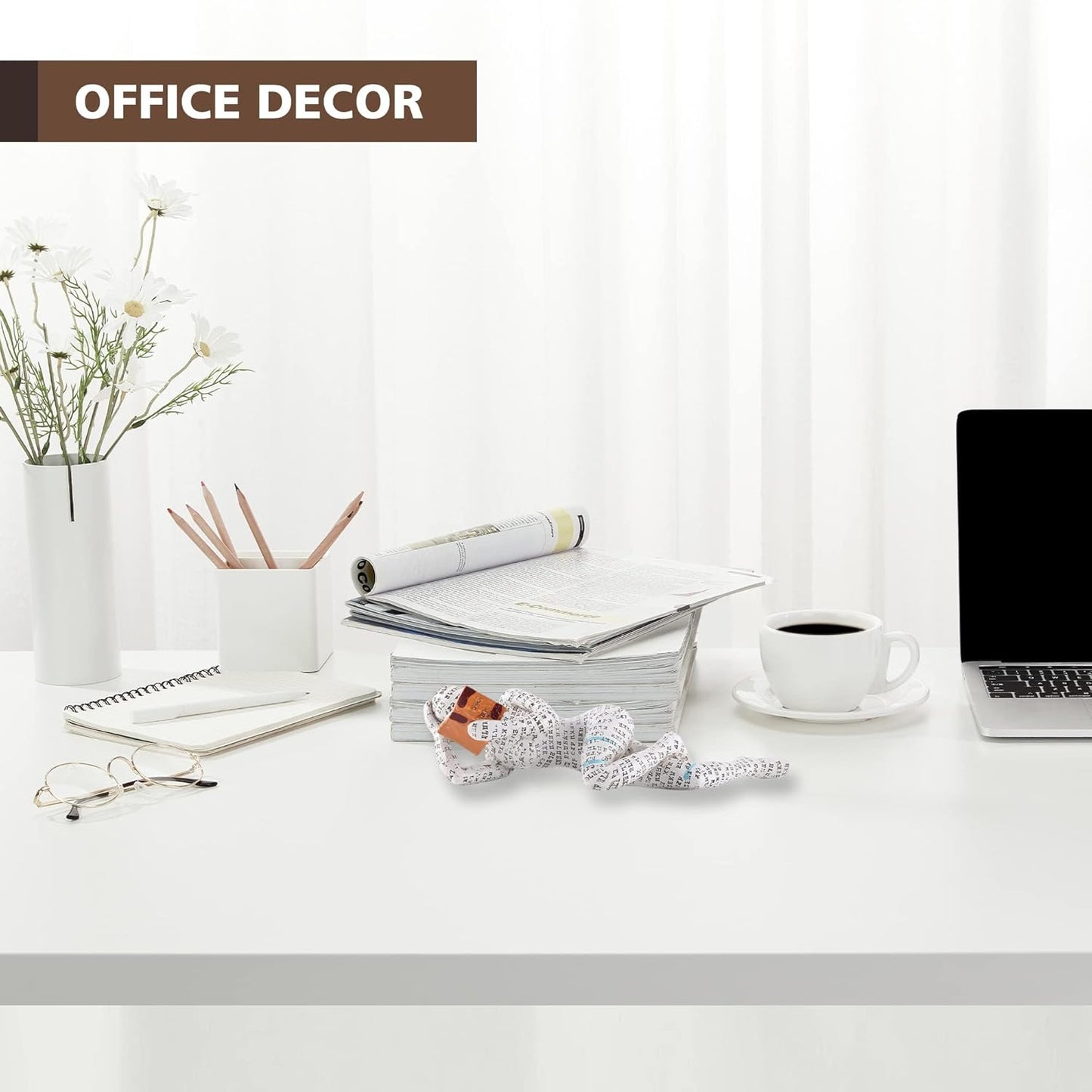 GRAPMKTG Home Decor Pulp Reading Women Thinker Statue Aesthetic Sculpture Room Decor Modern Abstract Decoration on Shelf Table Desk for Living Room Office Bedroom 6 Pack Set