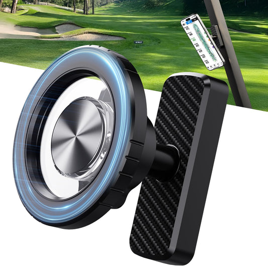 TODI Magnetic Golf Cart Phone Holder – Compatible with MagSafe iPhone 16 15 14 13 12 Pro/Max/Plus, Fits EZGO Club Car Yamaha Icon, Golf Gifts for Golfers Men, Dad, Grandpa