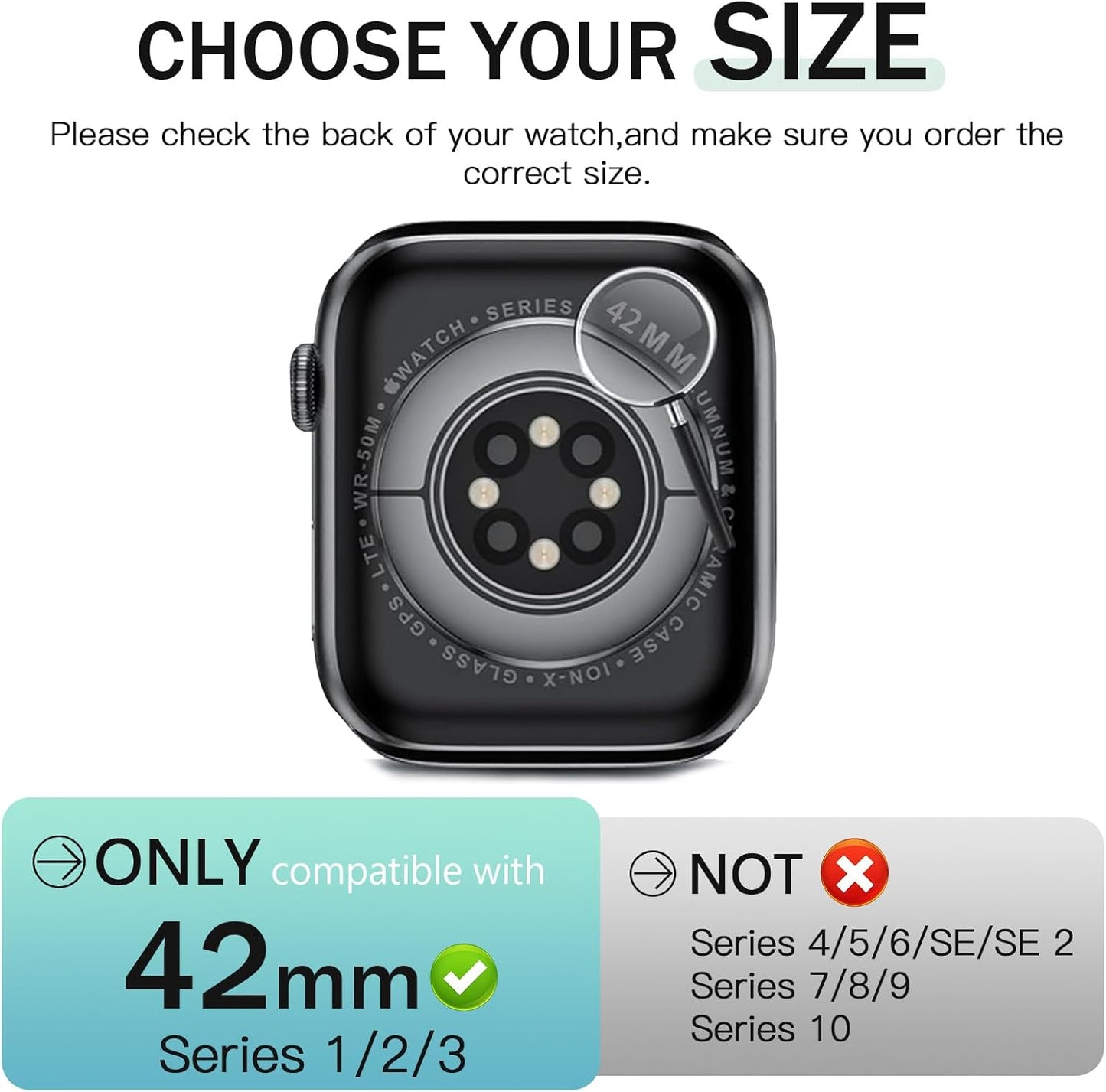 JR.DM 42mm 2 Pack Hard PC Case with HD Tempered Glass Screen Protector for Apple Watch Series 3/2/1, Slim Guard Bumper Full Coverage Protective Anti-Scratch Face Cover for iWatch, Clear+Clear