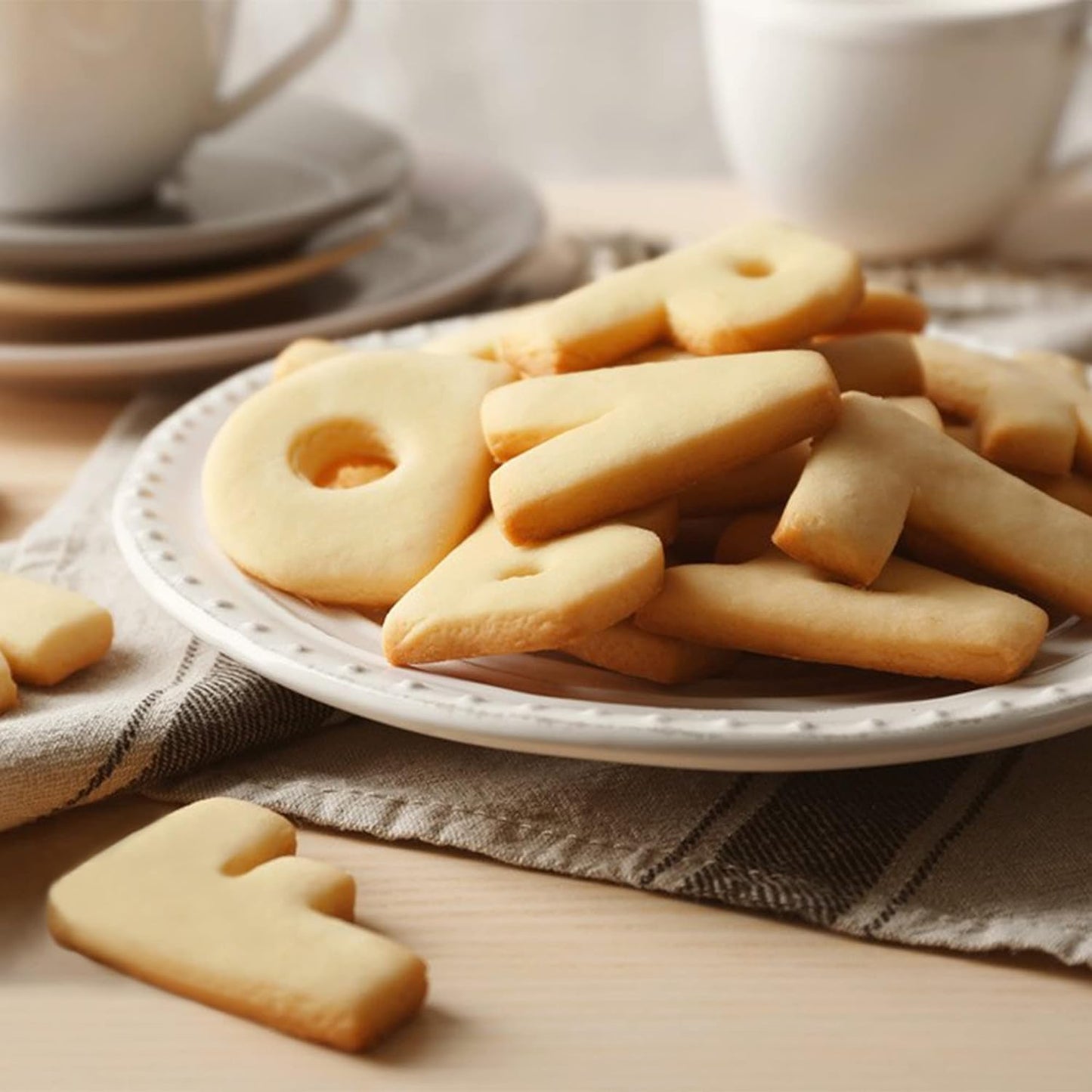 26PCS Alphabet Letters Cookie Cutters Set, DIY Alphabet Cake&Cookie, Stainless Steel Cookie Cutters for Baking, Letters Shaped Baking Tool for Homemaking Biscuits, Cookie, Dough