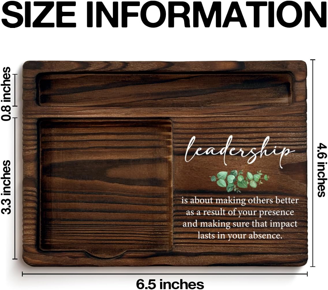 Leadership Gifts for Women Men, Gifts for Leader Boss Mentor Supervisor Coworker, Leadership Sticky Note Holder Office Decor Bosses Day Gift Ideas