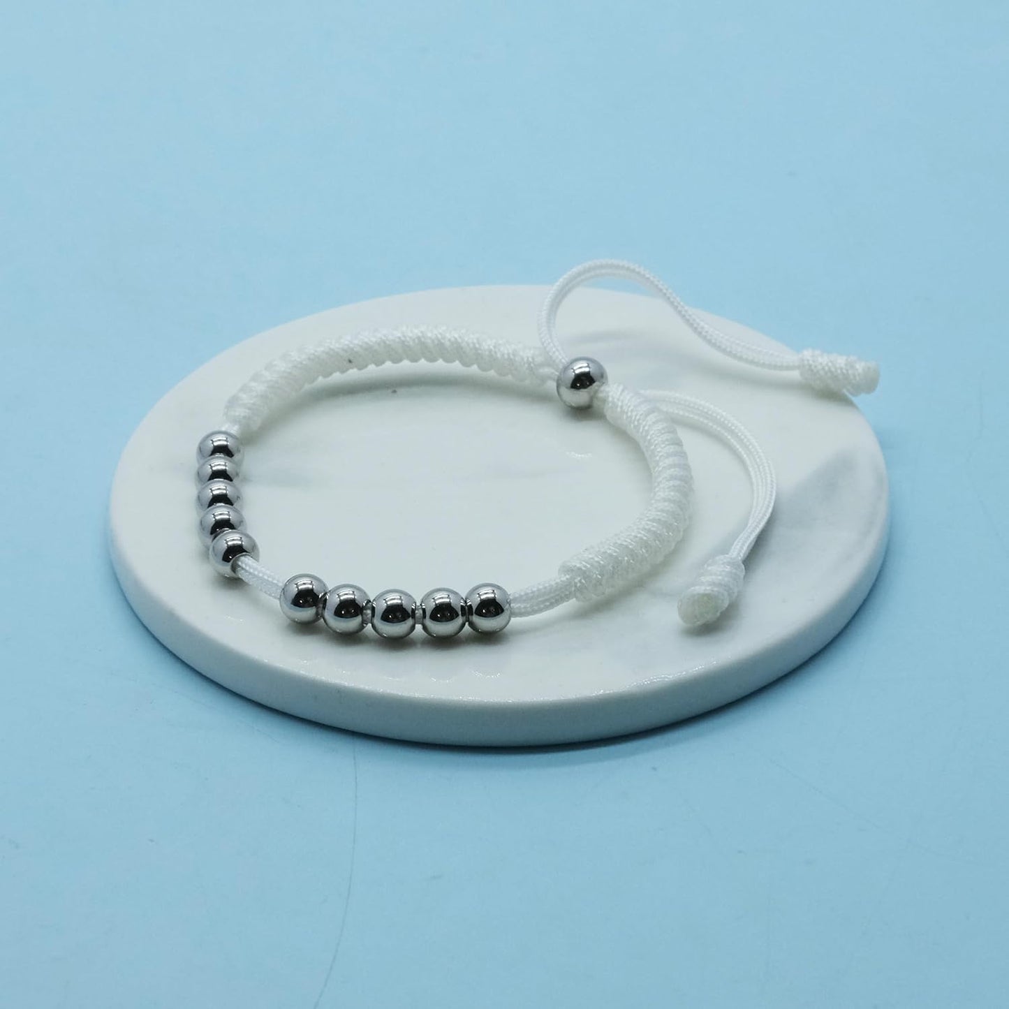 LAMIBEE Premium Golf Stainless Steel 10 Bead Score Counter Bracelet, Golf Stroke Count Bracelet, Resizable Easy Adjust Golf Round Scoring Tracker, Durable Stylish Golf Accessory