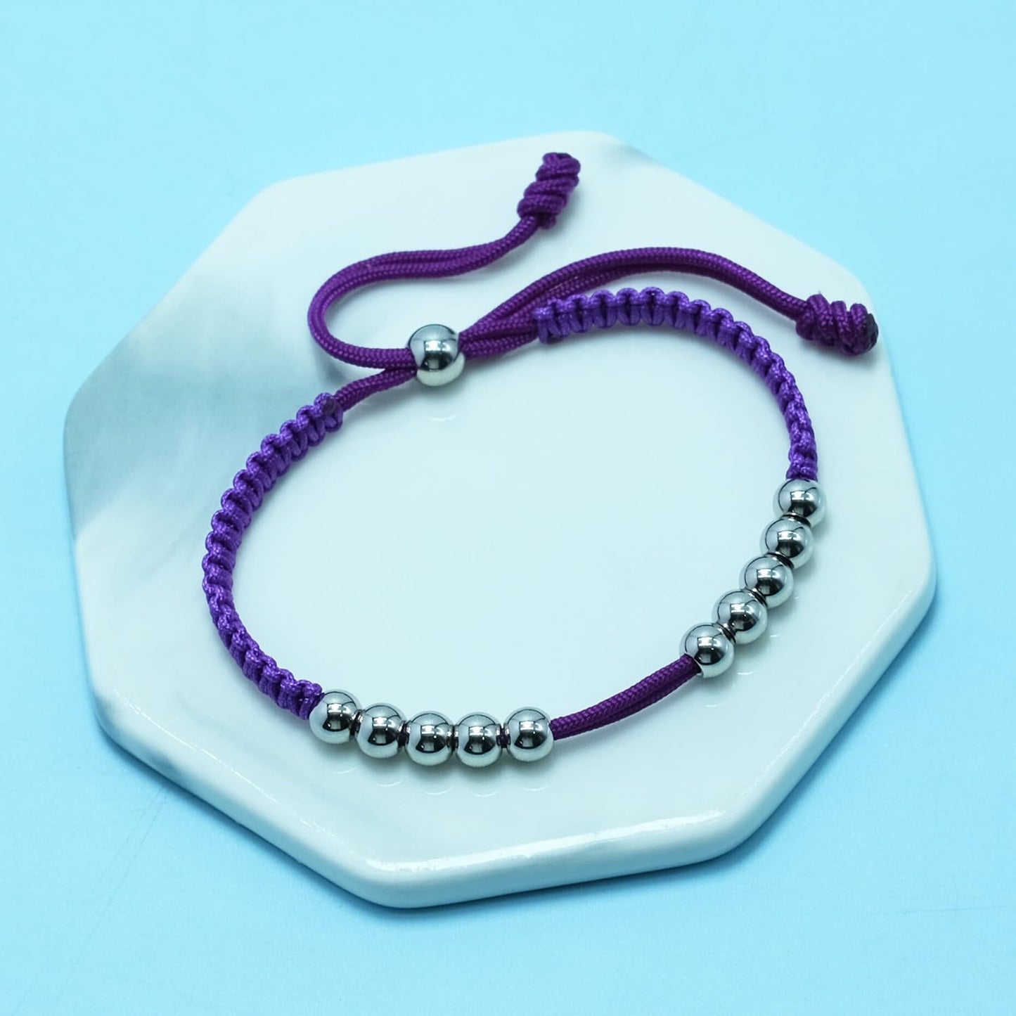 LAMIBEE Golf Stainless Steel 10 Beads Score Counter Bracelet, Golf Stroke Count Bracelet, Resizable and Easy to Adjust Golf Round Scoring Tracker, Durable and Stylish Golf Accessory