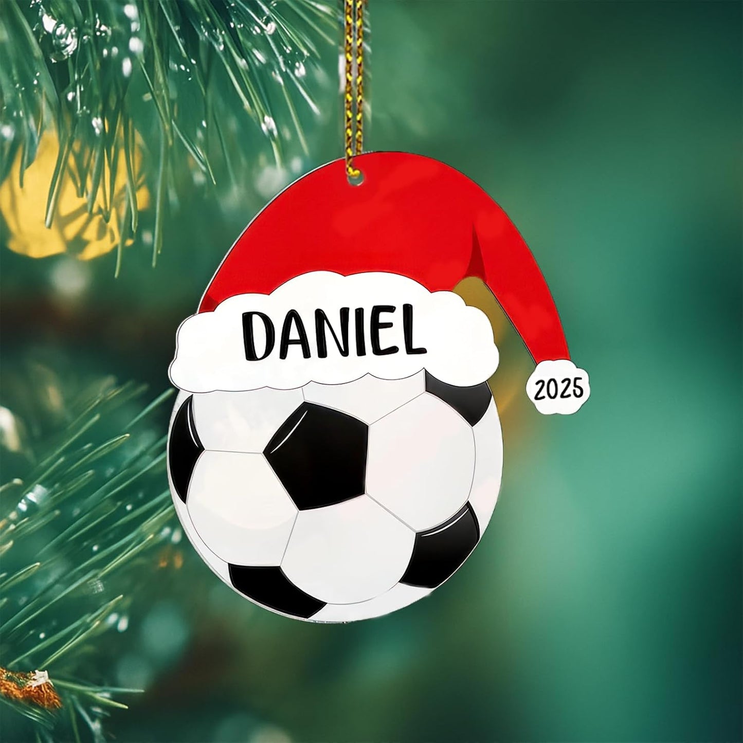 Personalized Soccer Christmas Ornament 2025, Soccer Ornaments for Christmas Tree, Team Ornament, Custom Coach Gifts, Hanging Decor, Gifts for Sports Lovers Boys, Xmas Gift 2025