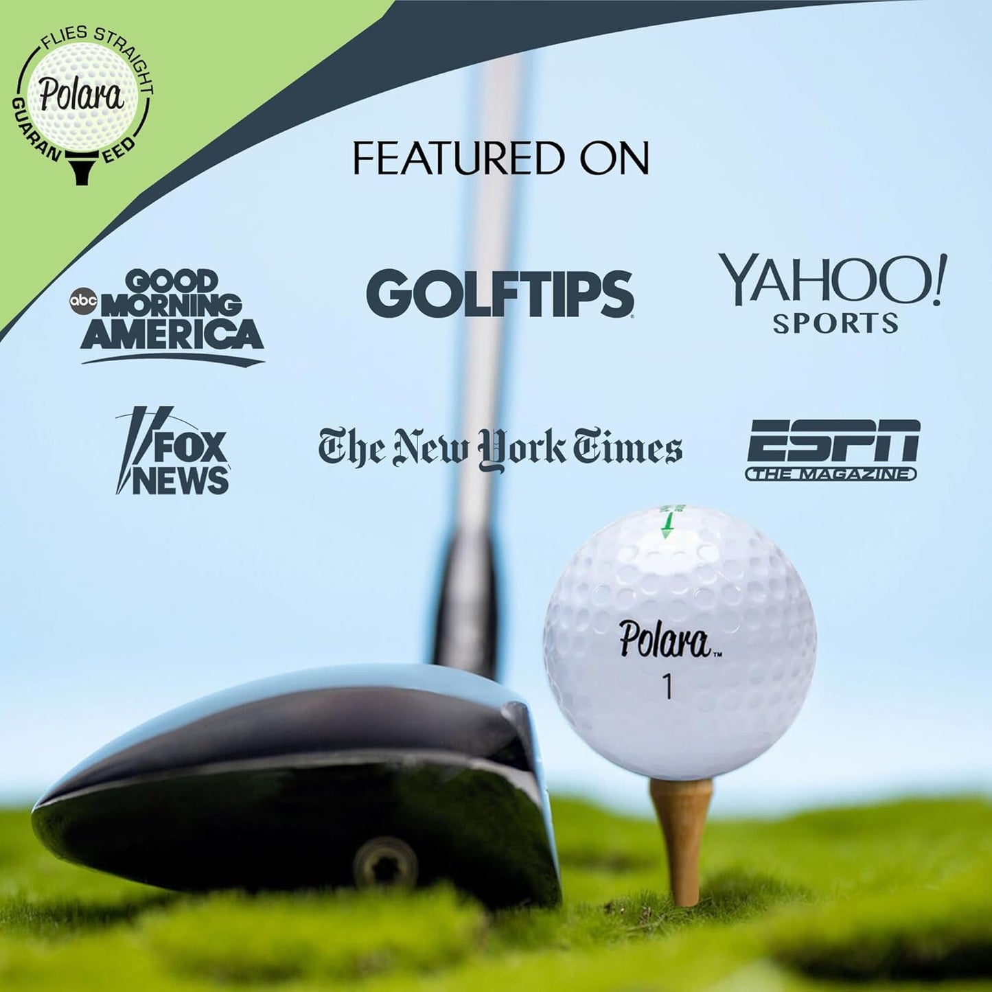 Polara Golf Self-Correcting Golf Balls – Soft Feel, Anti-Slice & Hook Correction, Exceeds USGA Limits, Dimple Pattern, High-Performance Balls for Men & Women