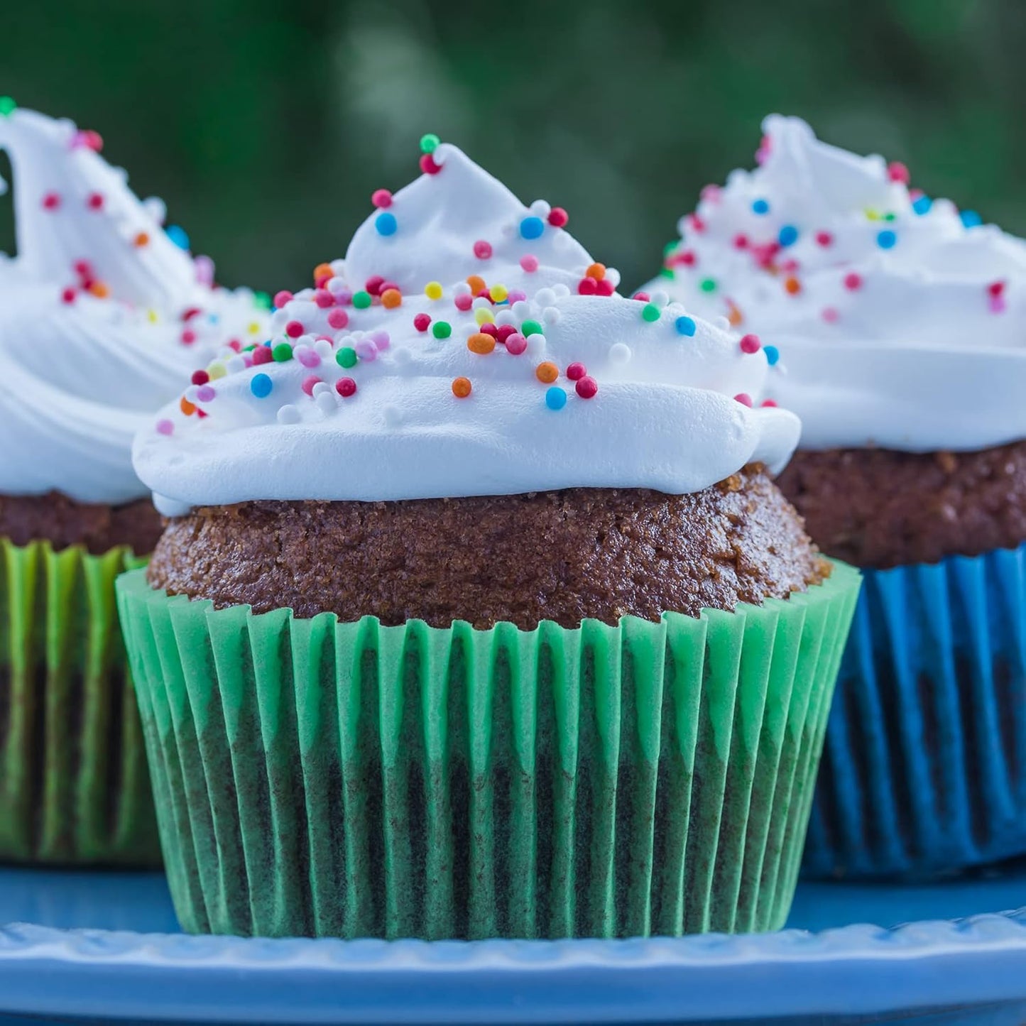 Baking Cups Cupcake Liners, Standard Sized, 300 Count (Green)