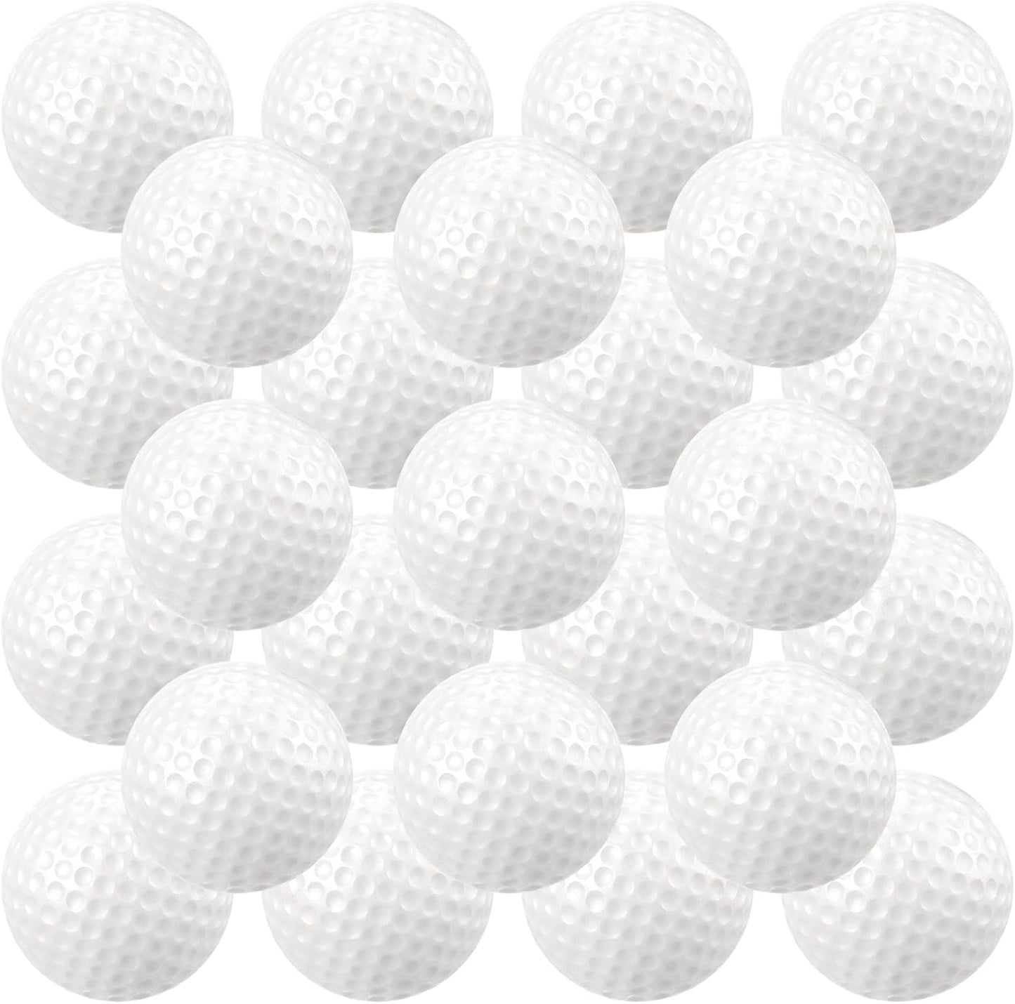 Junkin 24 Pcs Foam Golf Practice Balls Realistic Feel and Flight Training Sport Balls Elastic Soft Foam Golf Balls for Indoor or Outdoor Backyard Training
