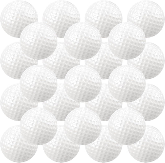 Junkin 24 Pcs Foam Golf Practice Balls Realistic Feel and Flight Training Sport Balls Elastic Soft Foam Golf Balls for Indoor or Outdoor Backyard Training