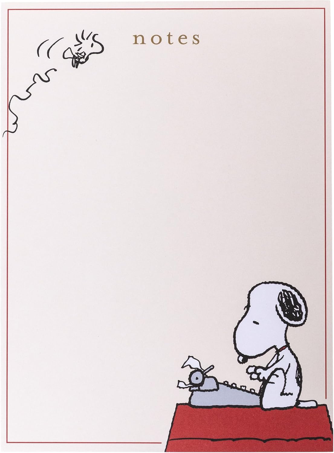 Graphique Peanuts Assorted Notepads Luxe Collection, Set of 3 Snoopy Memo Pads, 60 Sheets/Pad, 6.3” x 8.46”