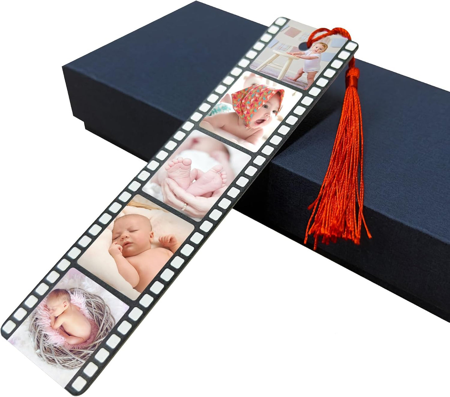 Custom Metal Bookmark with Tassels Personalized Photo and Text Bookmarks for Book Lovers Women Men Kid Adult