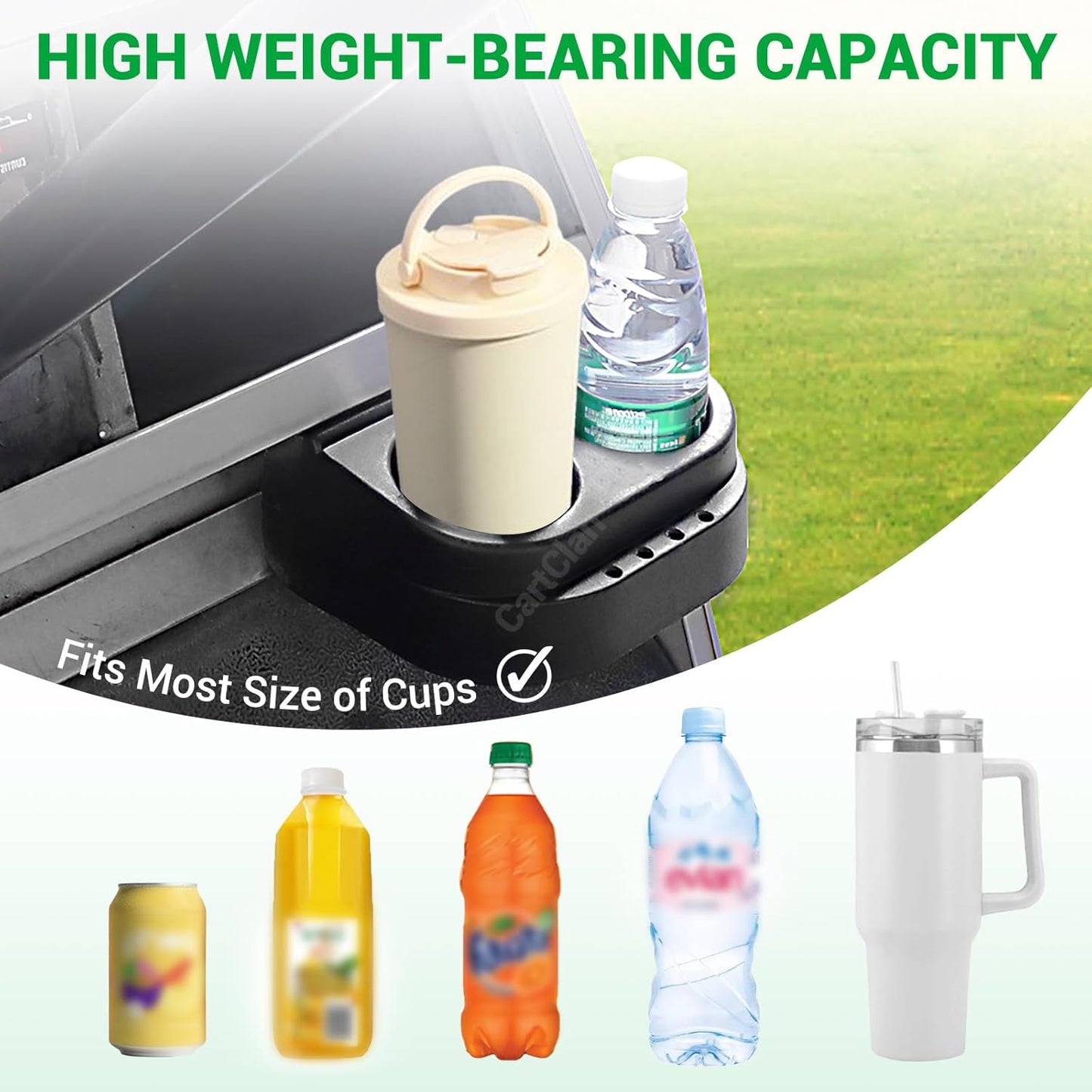 Club Car DS Cup Holder Kit Dual for 1993-Up Golf Cart OEM# 1016811 101708301