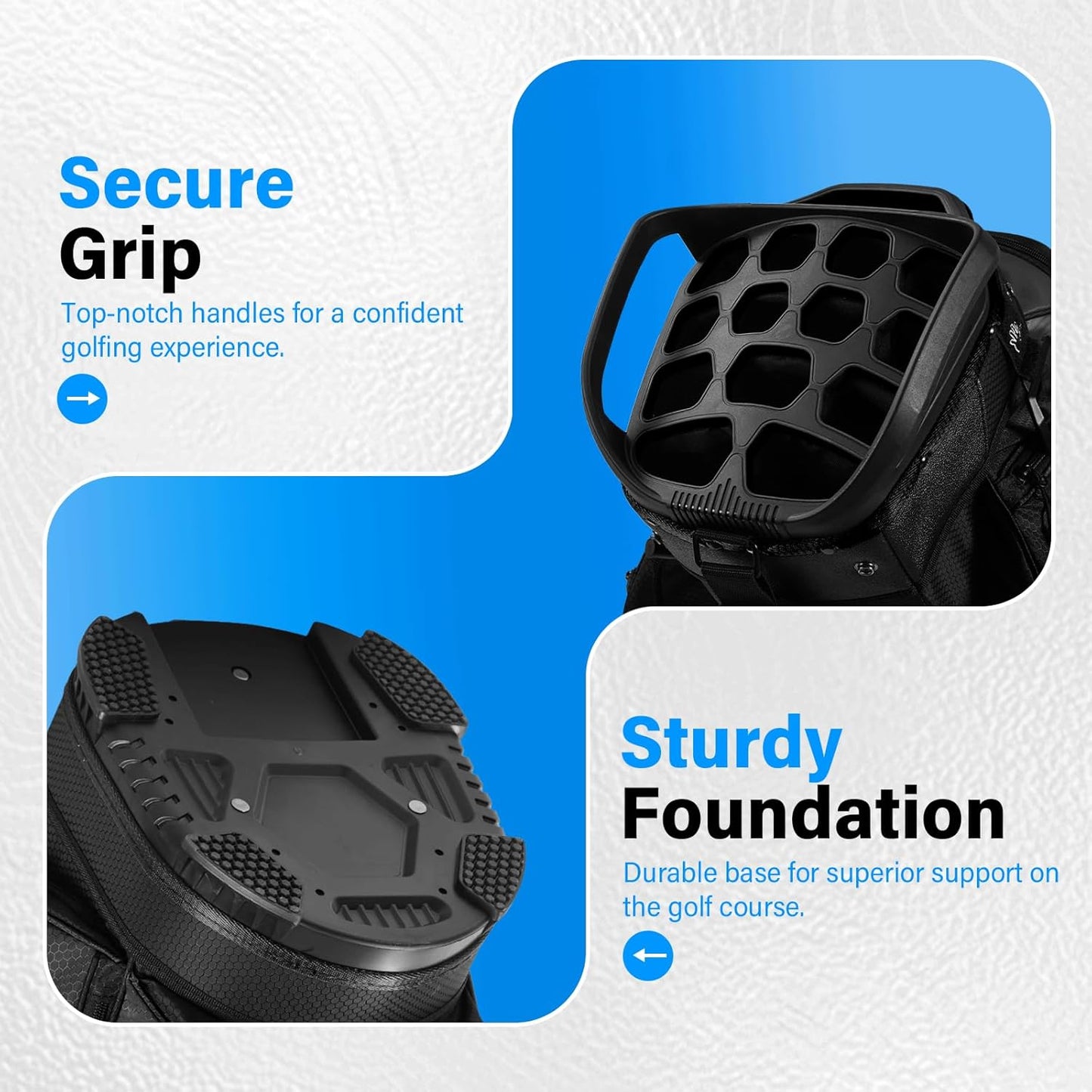 14-Way Golf Cart Bag, Full Length Premium Golf Bag for Men with Cooler Pocket, Handles and Rain Cover