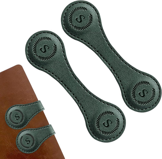 Handmade Personalized Leather Magnetic Bookmark - Custom Initial Letter Design with 26 Alphabet Choices - Durable Bookmark for Readers, Book Lovers, Women & Kids