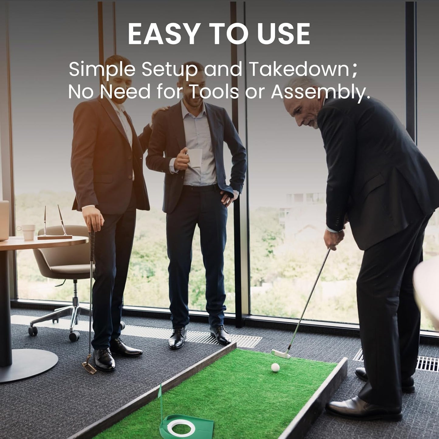 Golf Putting Cup and Flag Putt Training Hole All-Direction Surface Regulation Practice Cups for Men Women Kids Indoor Outdoor Home Office Backyard Golfing