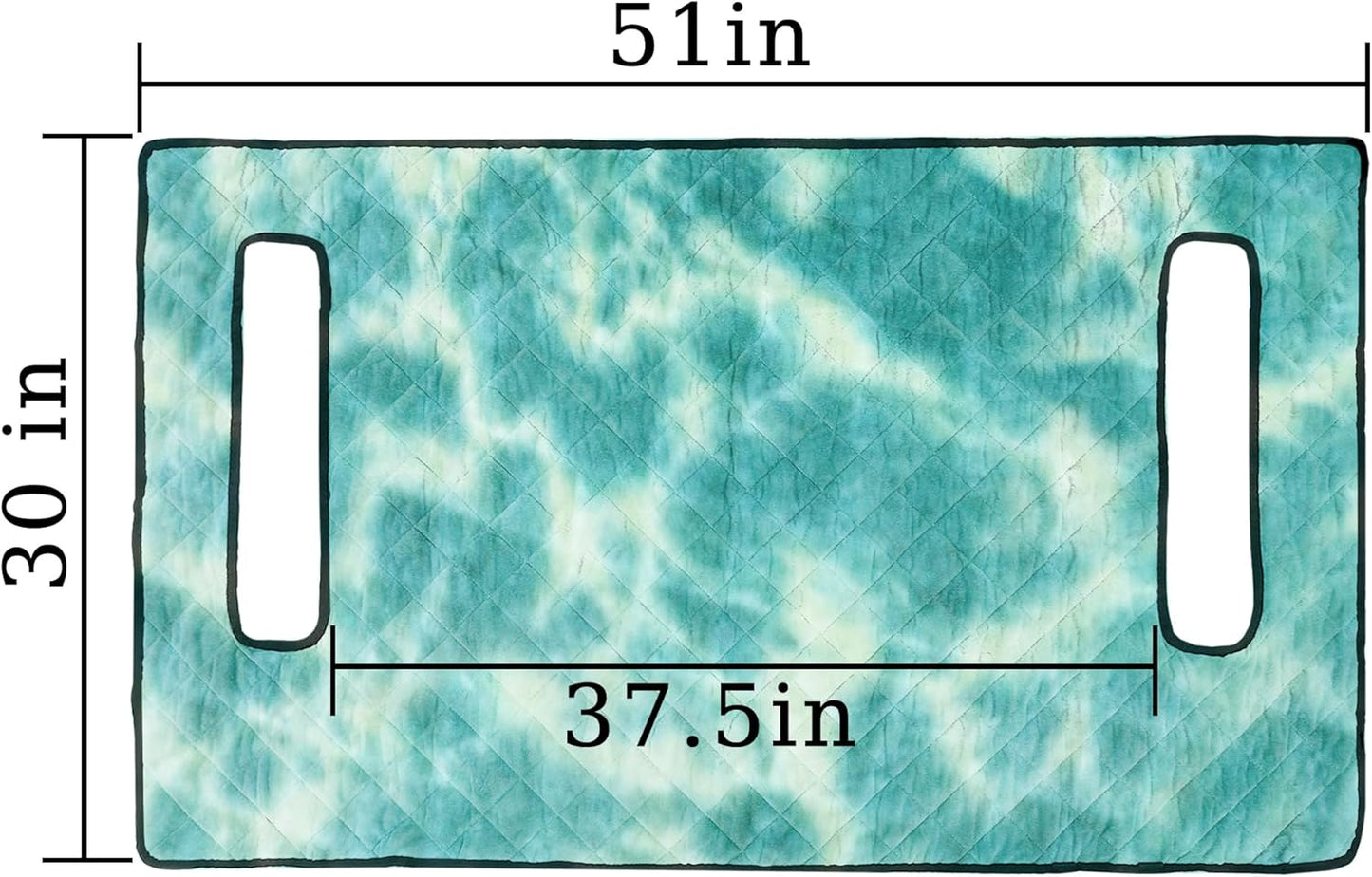 YOKYHOM Golf Cart Seat Covers, Golf Cart Seat Blanket, Bright and Unique Colors, Soft and Comfortable, Suitable for EZGO, Yamaha, Club Car and Other Two-Seat Golf Carts, 51" x 30", Blue Green