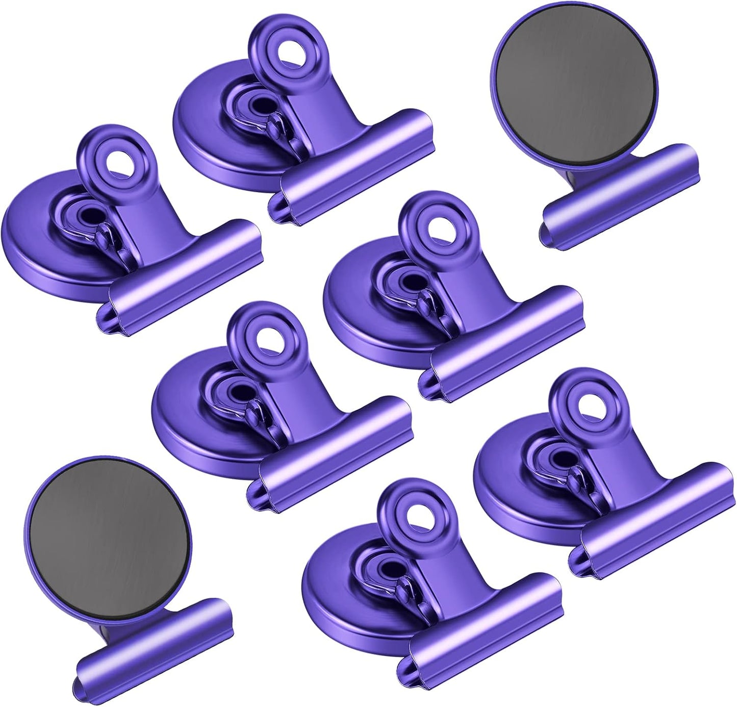 DIYSELF 8 Pack Strong Fridge Magnets, Heavy Duty Refrigerator Magnets, Magnetic Clips for Whiteboard, Office, Photo, Classroom, Locker Decorations for Girls and Kids