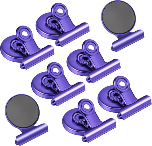 DIYSELF 8 Pack Strong Fridge Magnets, Heavy Duty Refrigerator Magnets, Magnetic Clips for Whiteboard, Office, Photo, Classroom, Locker Decorations for Girls and Kids