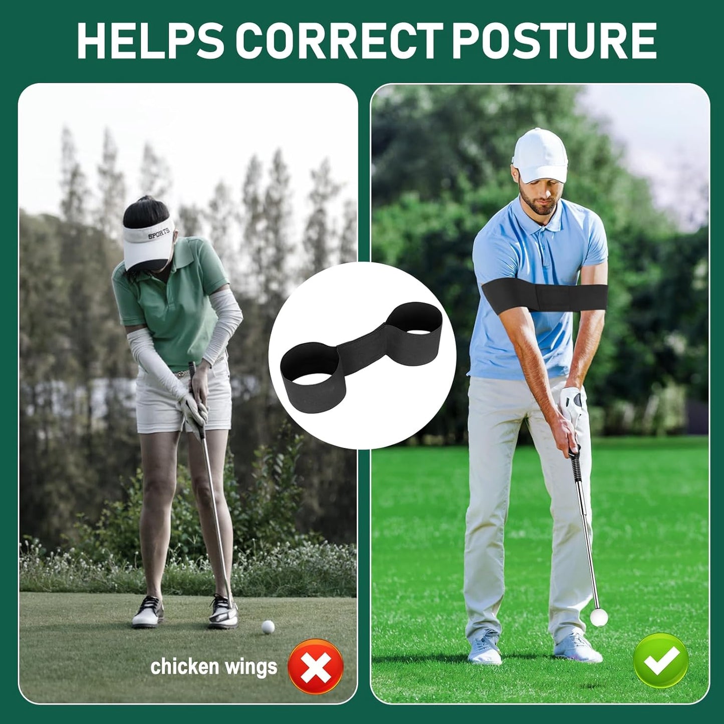 Golf Grip Swing Training Aid - Retractable Click Club Trainer Indoor Practice Warm Up Stick Flexible Telescopic Short Club Tempo Sound Release Trainer Devices