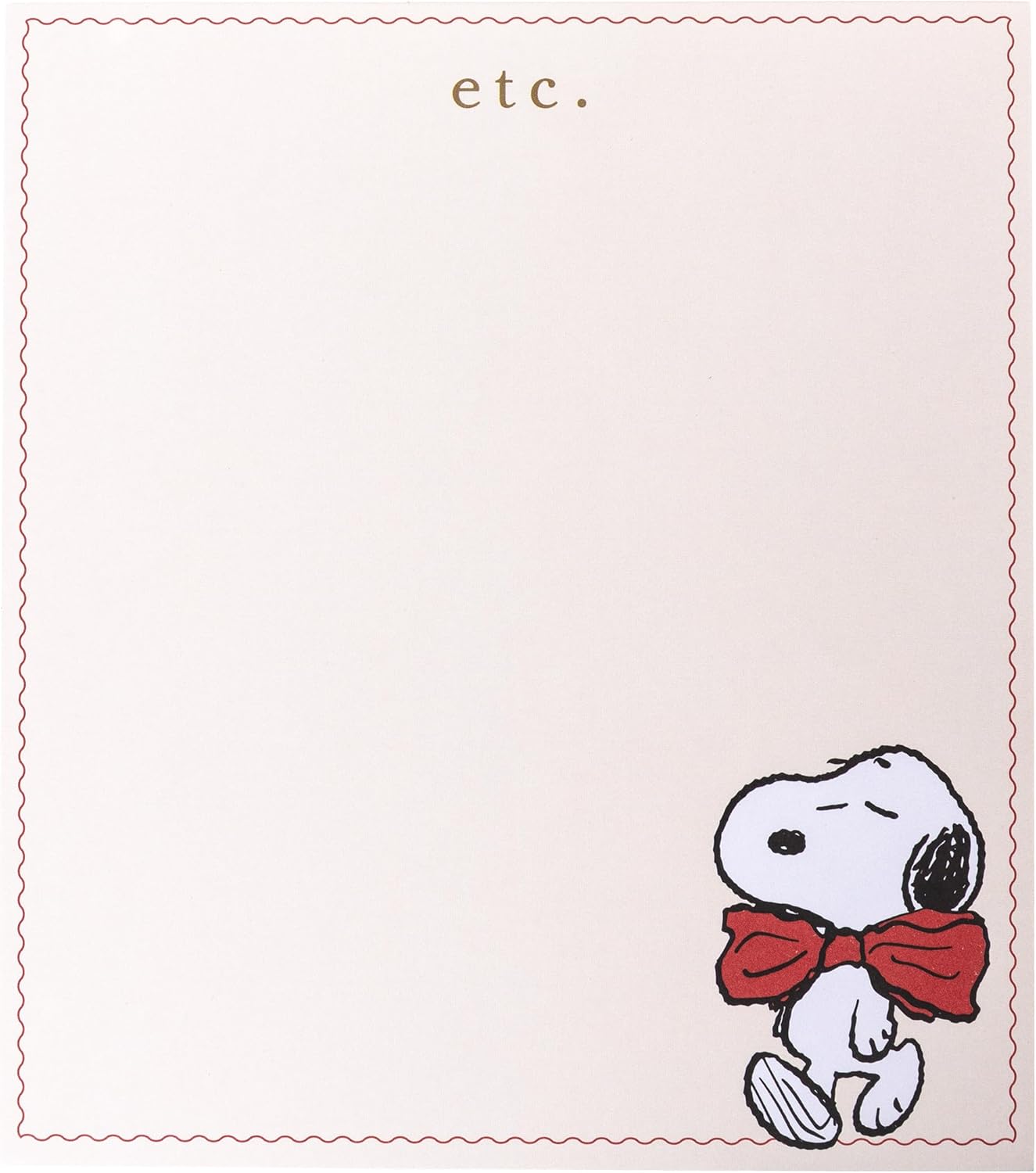 Graphique Peanuts Assorted Notepads Luxe Collection, Set of 3 Snoopy Memo Pads, 60 Sheets/Pad, 6.3” x 8.46”