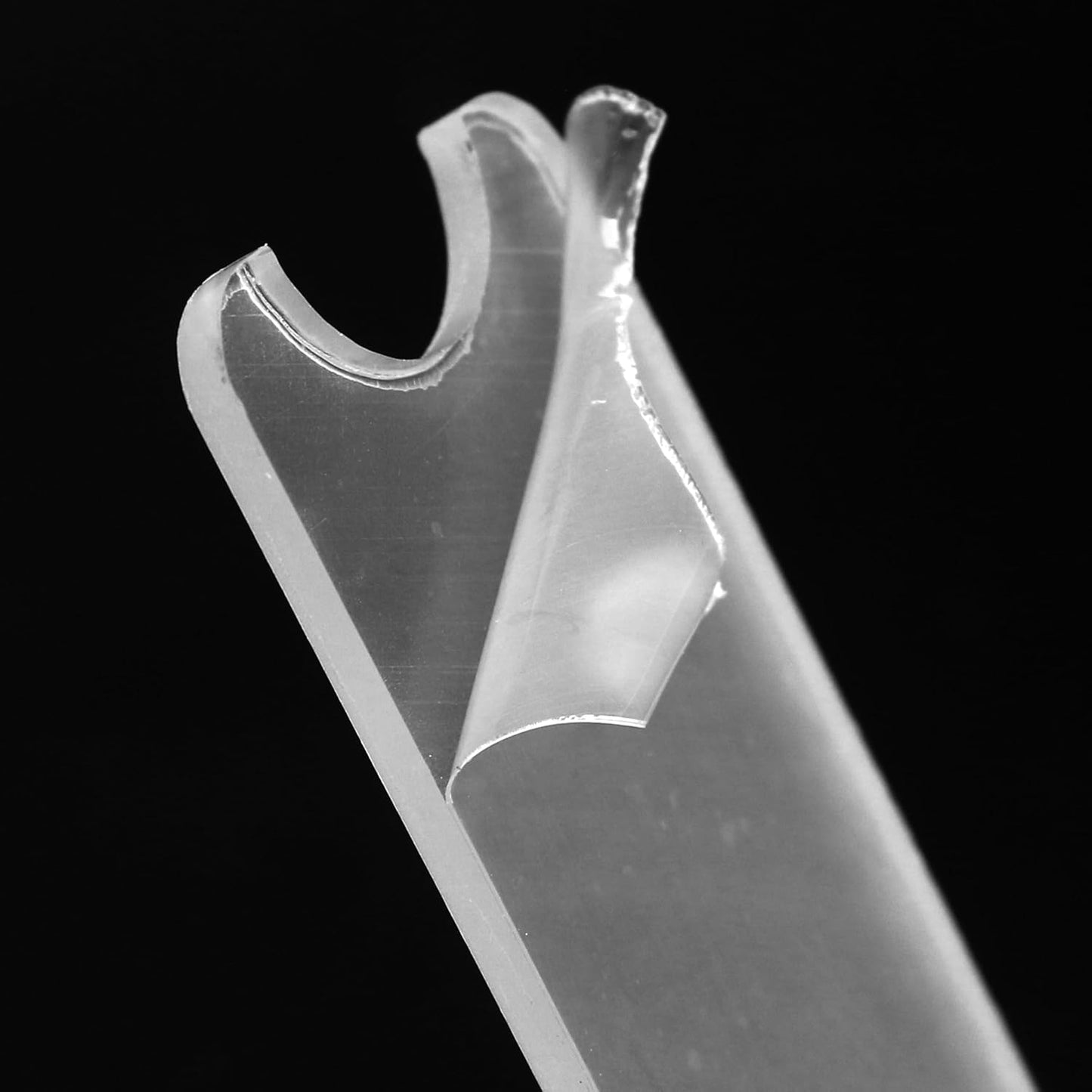 4pcs Single Pen Holder Display Stand for Desk, Clear Pencil Spoon Rack Organizer, Transparent Drying Stands for Makeup Brush, Easel Paintbrush, Eyebrow, Eyeliner for Store Office Home Use, Acrylic