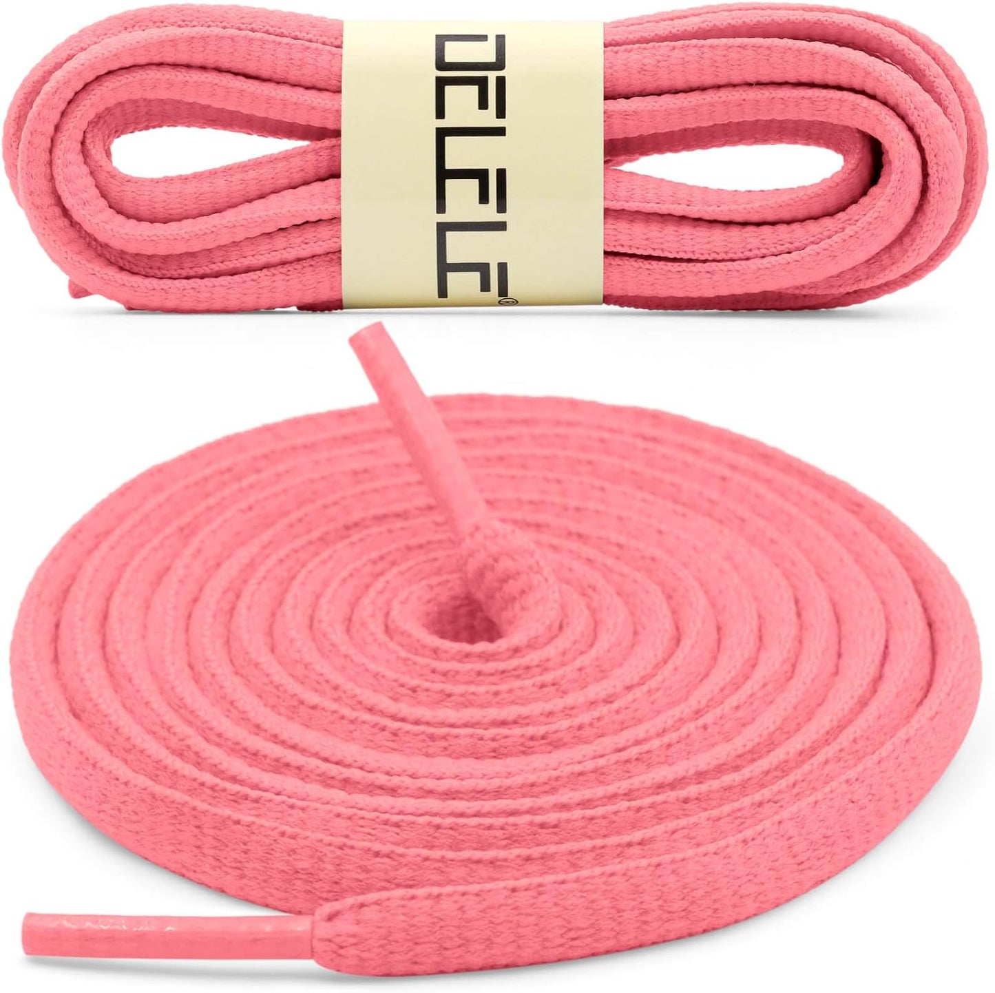 DELELE 2Pair Oval Shoes laces 42 Colors Half Round 1/4" Athletic ShoeLaces for Sport/Running Shoes Shoe Strings