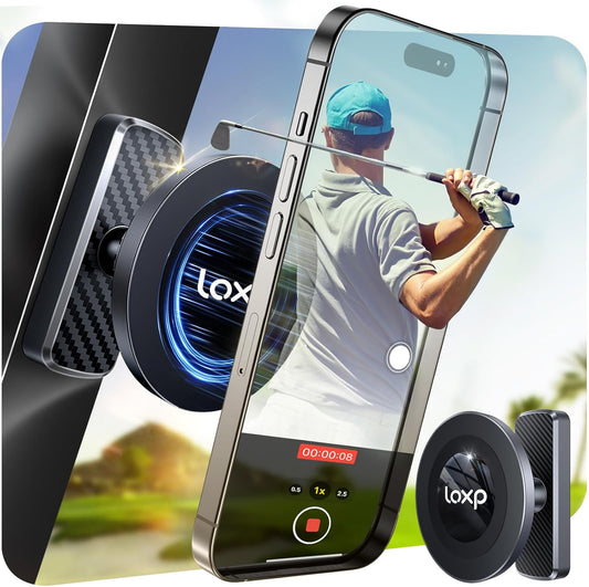 N56 Magnetic Golf Cart Phone Holder Mount Compatible With MagSafe for iPhone 17-12 Pro Max Plus Fits Club Car, EZGO, Yamaha, Icon, Golf Cart Accessories Gift for Men Women Business Partner Friend