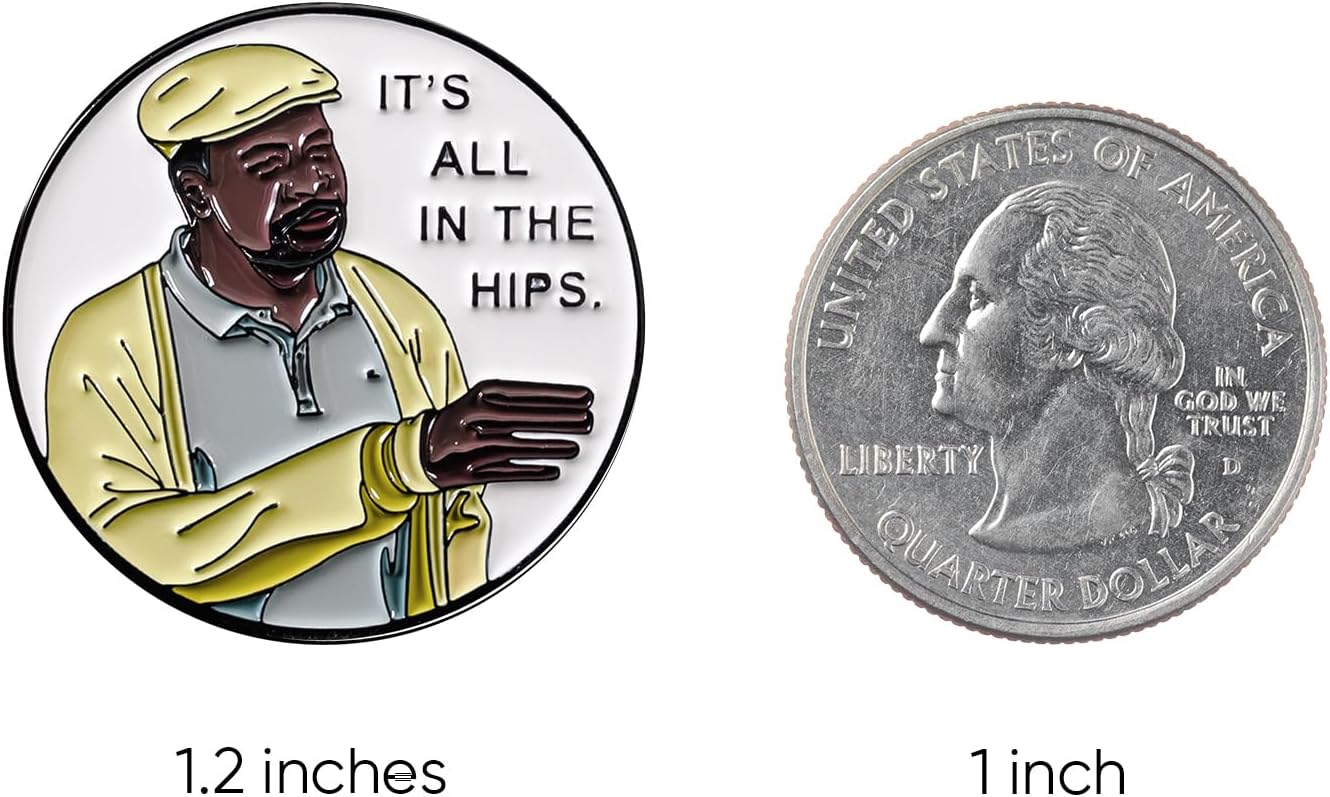 Golf Ball Marker with Magnetic Hat Clip - Funny Golf Gift