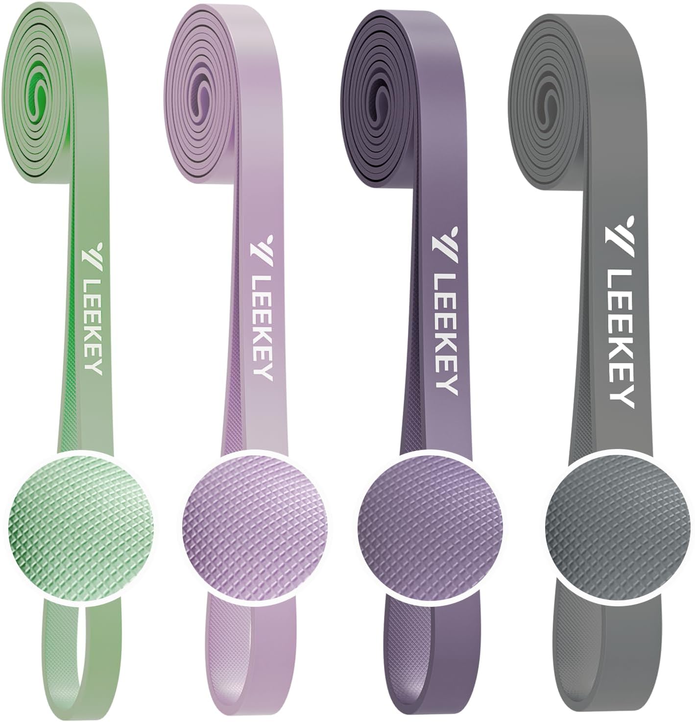 LEEKEY Resistance Bands, Exercise Bands with Handles,Pull Up Assist Bands - Band Set with Door Anchor - Bands for Working Out,Band for Men and Women Fitness Training,Home Workouts