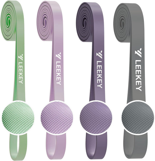 LEEKEY Resistance Bands, Exercise Bands with Handles,Pull Up Assist Bands - Band Set with Door Anchor - Bands for Working Out,Band for Men and Women Fitness Training,Home Workouts