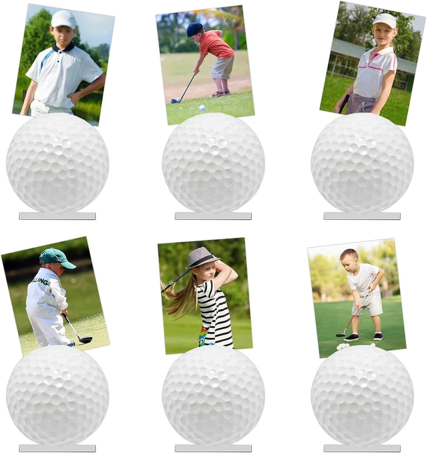 Golf Photo Stand Golf Party Decorations Table Number Card Place Holder Sticky Note Holder Golf Centerpieces for Table Hole in One Birthday Party Supplies