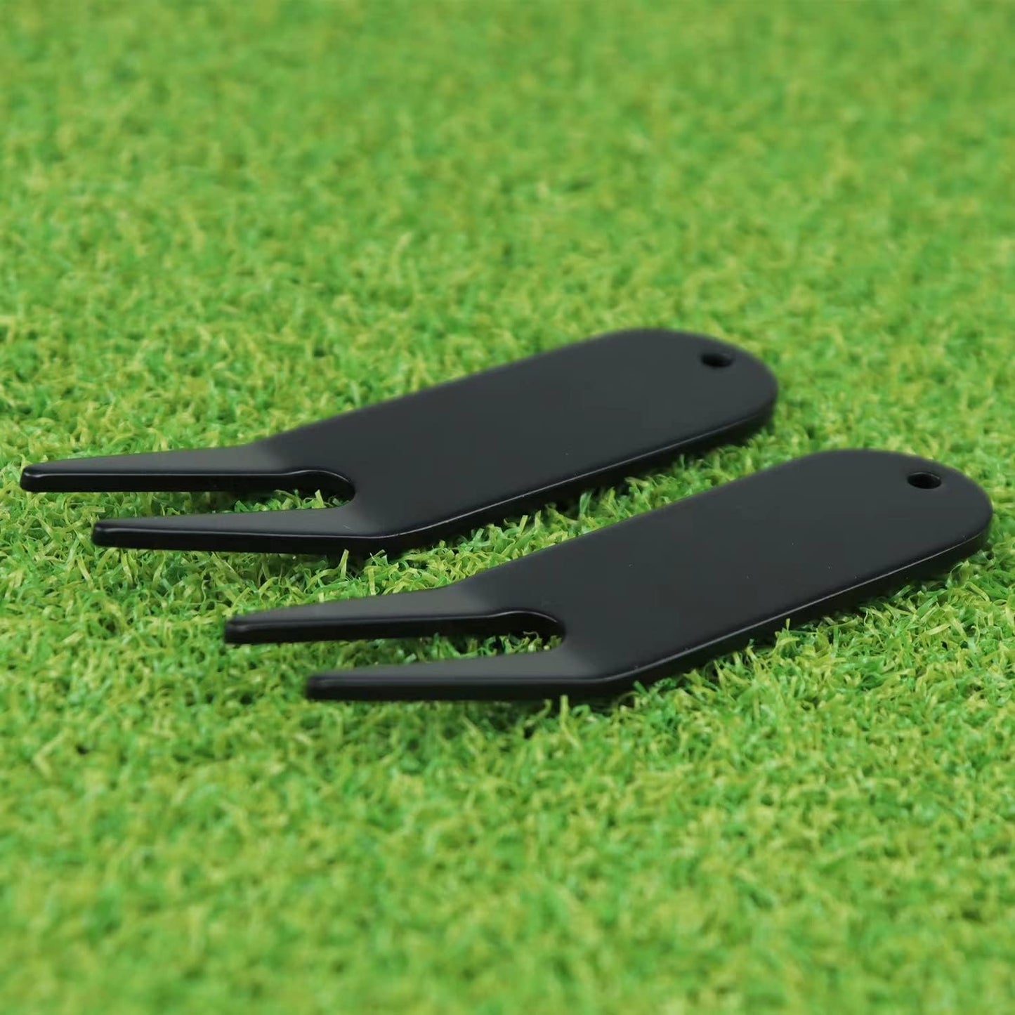 6Pcs Metal Bending Golf Divot Repair Tool, Golf Repair Tool, Golf Accessories, Lightweight and Sturdy (Black and Bronze)