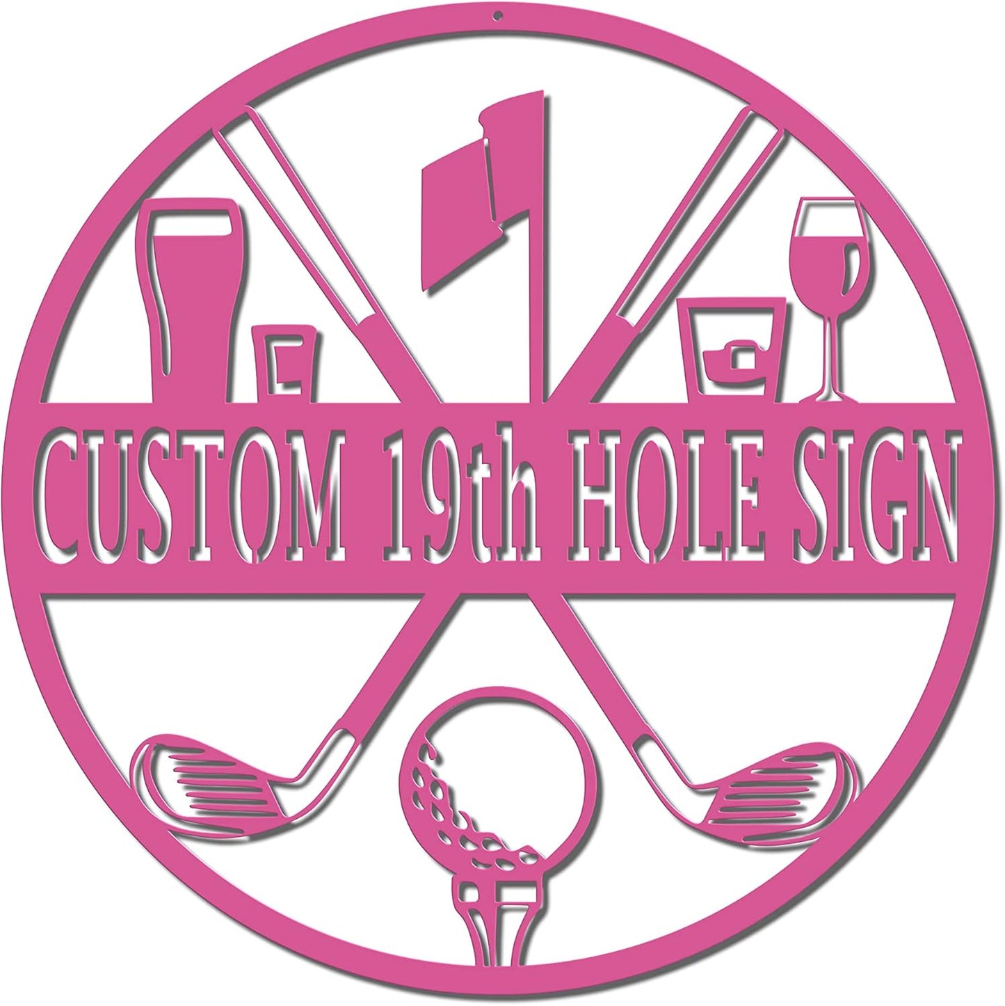 19th Hole Custom Golf Sign