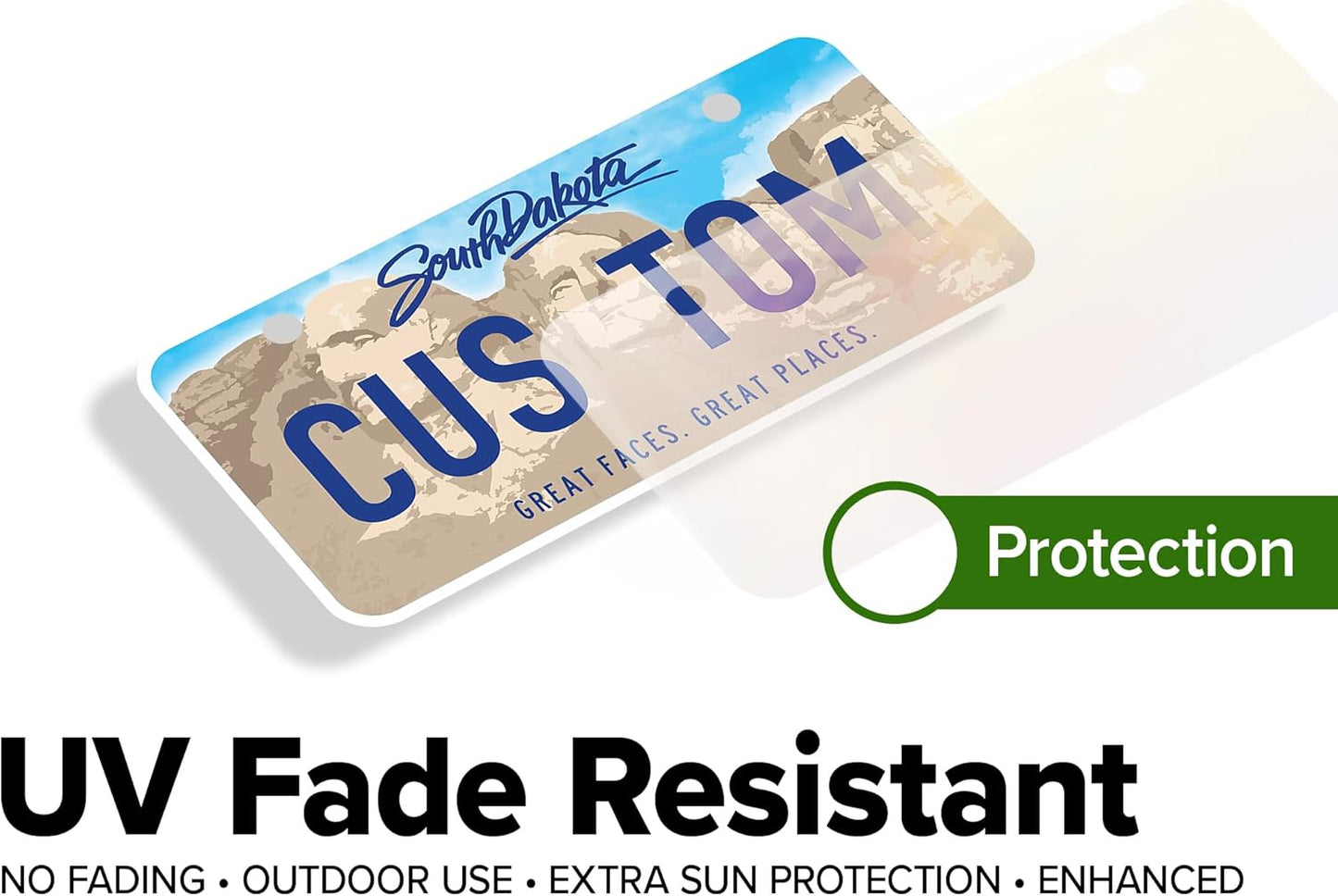 Mini License Plates, Personalized License Plates, Custom for Car, Bikes, ATV, Kids Car, Golf Cart, Jeep, 2x4 Inch, Rust-Free Fade Resistant Aluminum, USA Made by My Sign Center (South Dakota)